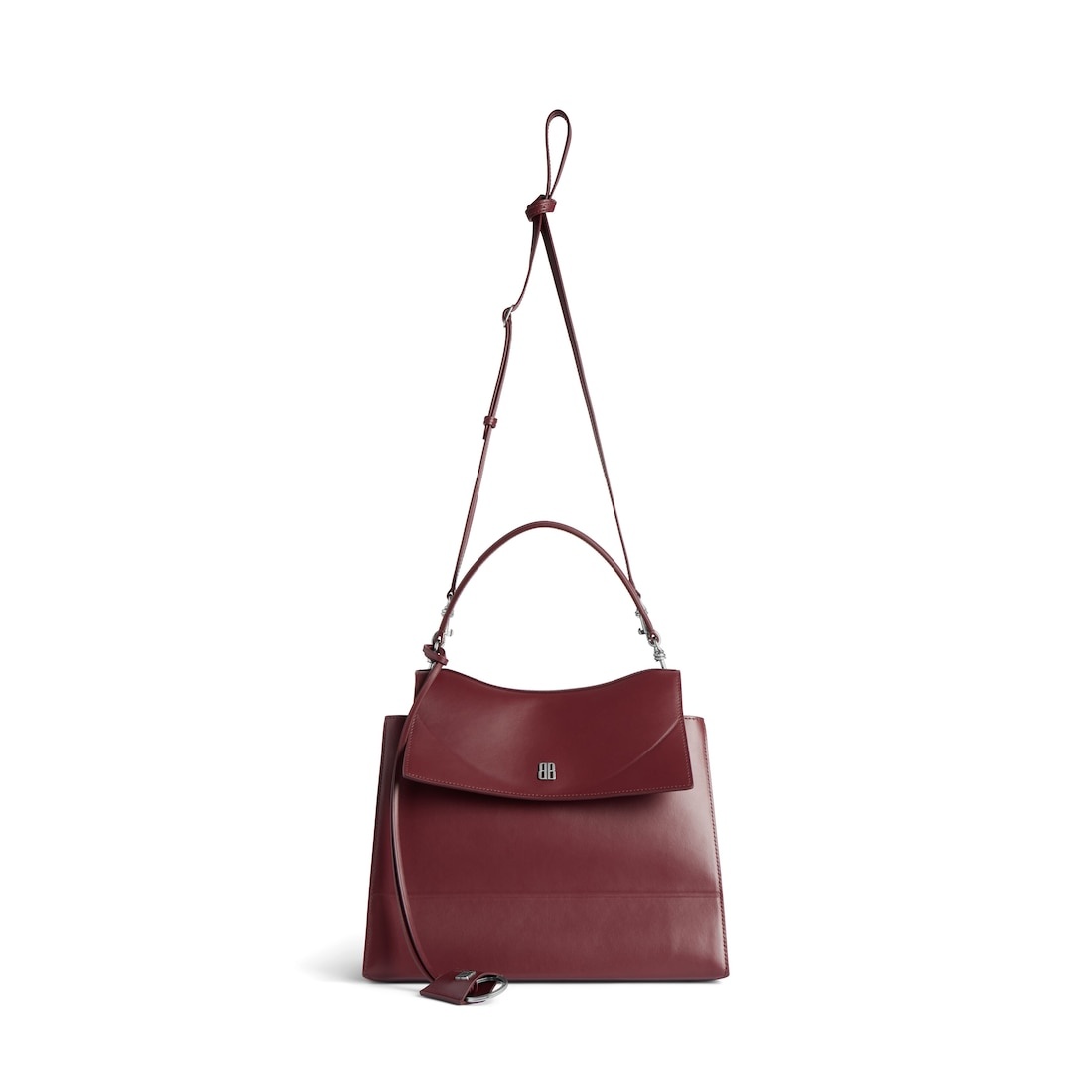 Women's Nano Medium Handbag in Dark Burgundy - 4