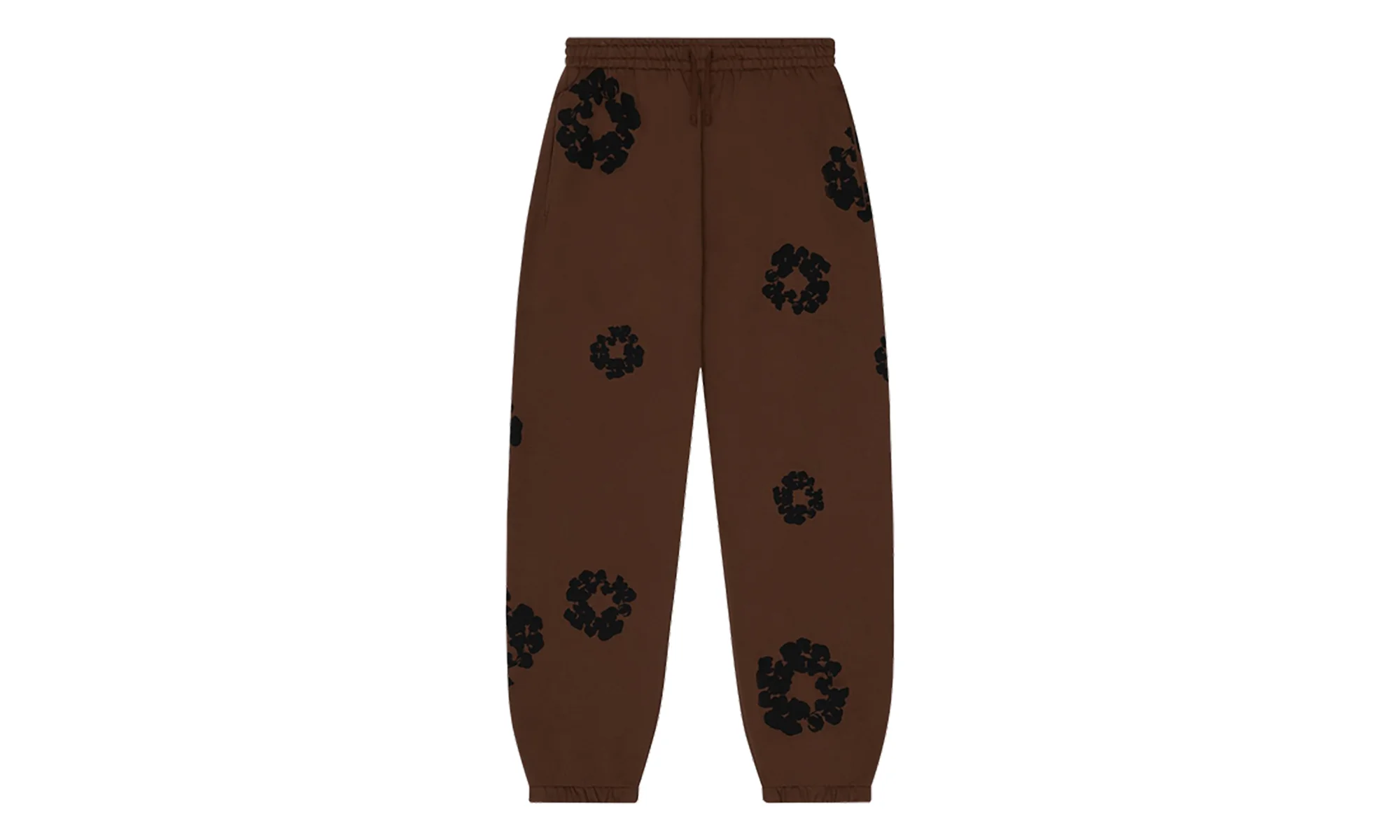 Cotton Wreath Sweatpants "Brown / Black" DT631 - 1