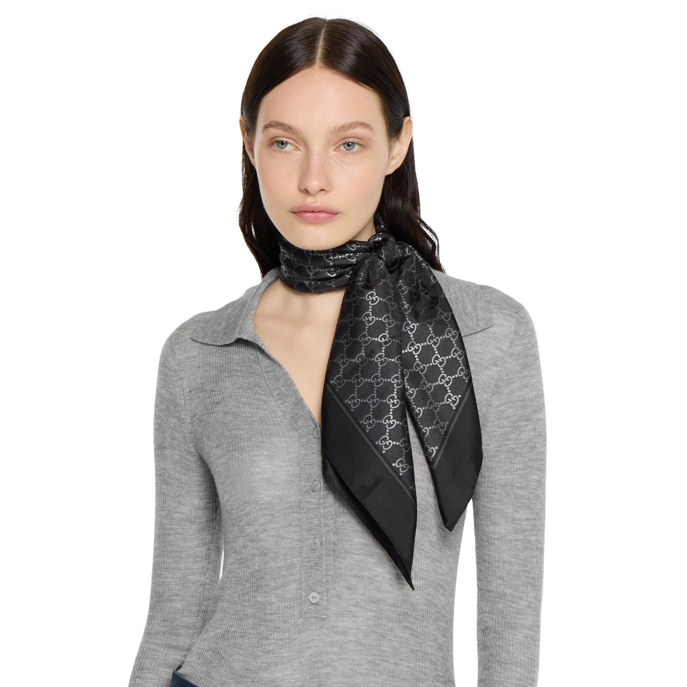 Printed silk carré - 3