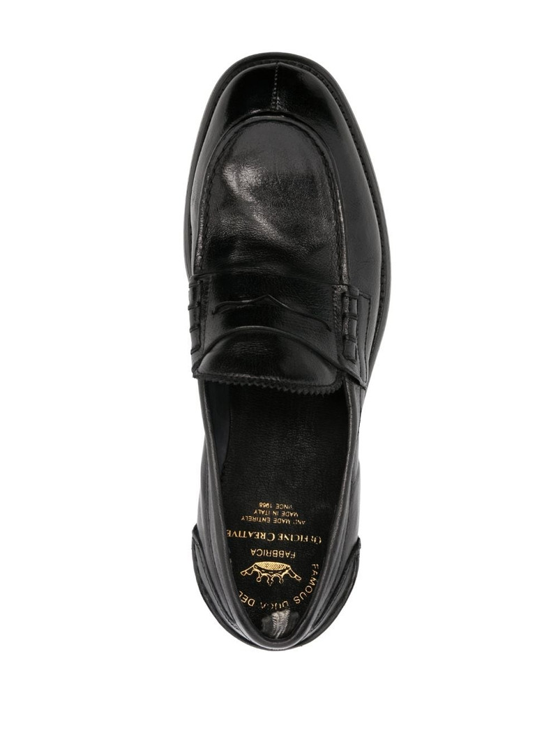 penny-slot leather loafers 4
