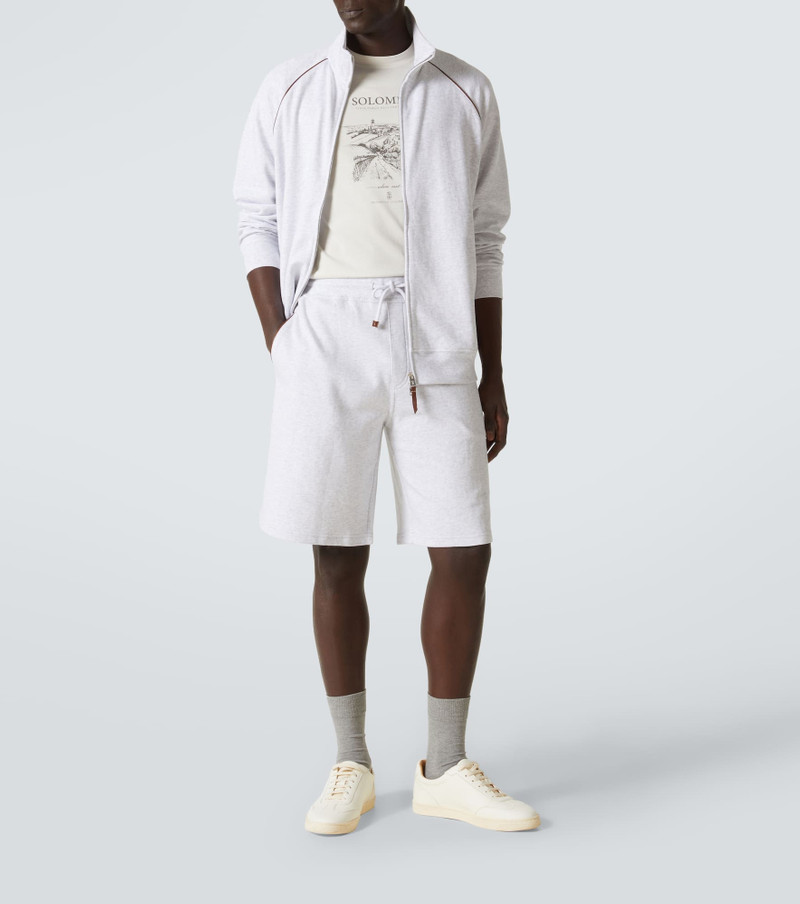 Brunello Cucinelli Cotton-blend jersey shorts outlook