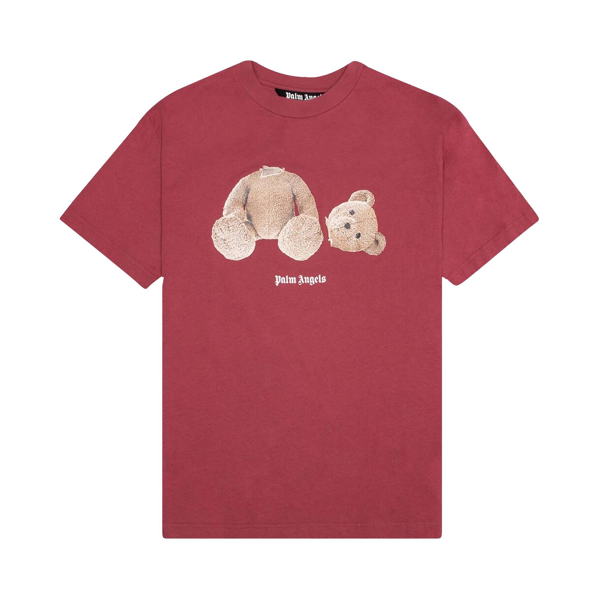 Palm Angels Bear Classic Tee 'Burgundy/Brown' - 1