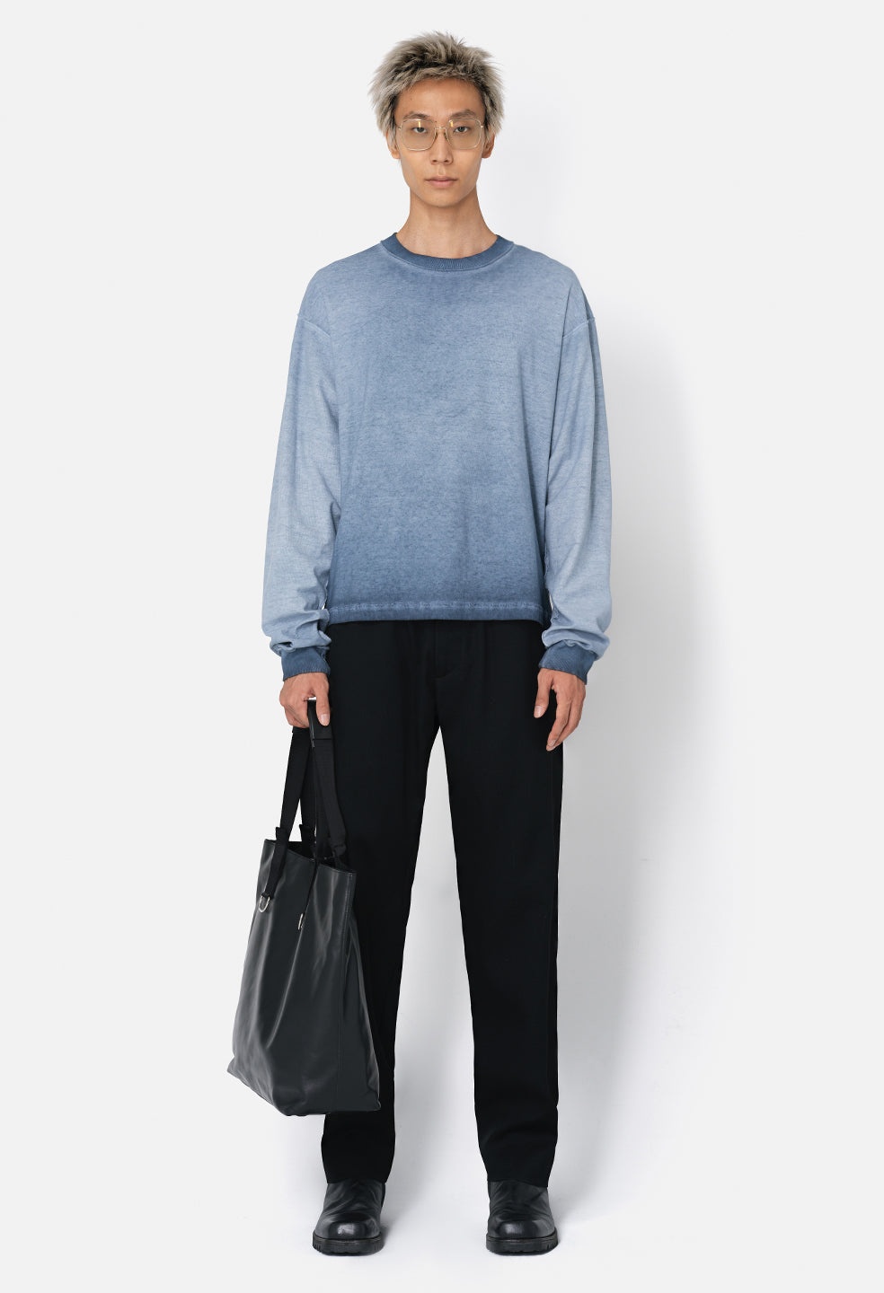 REVERSED CROPPED LS TEE - 3