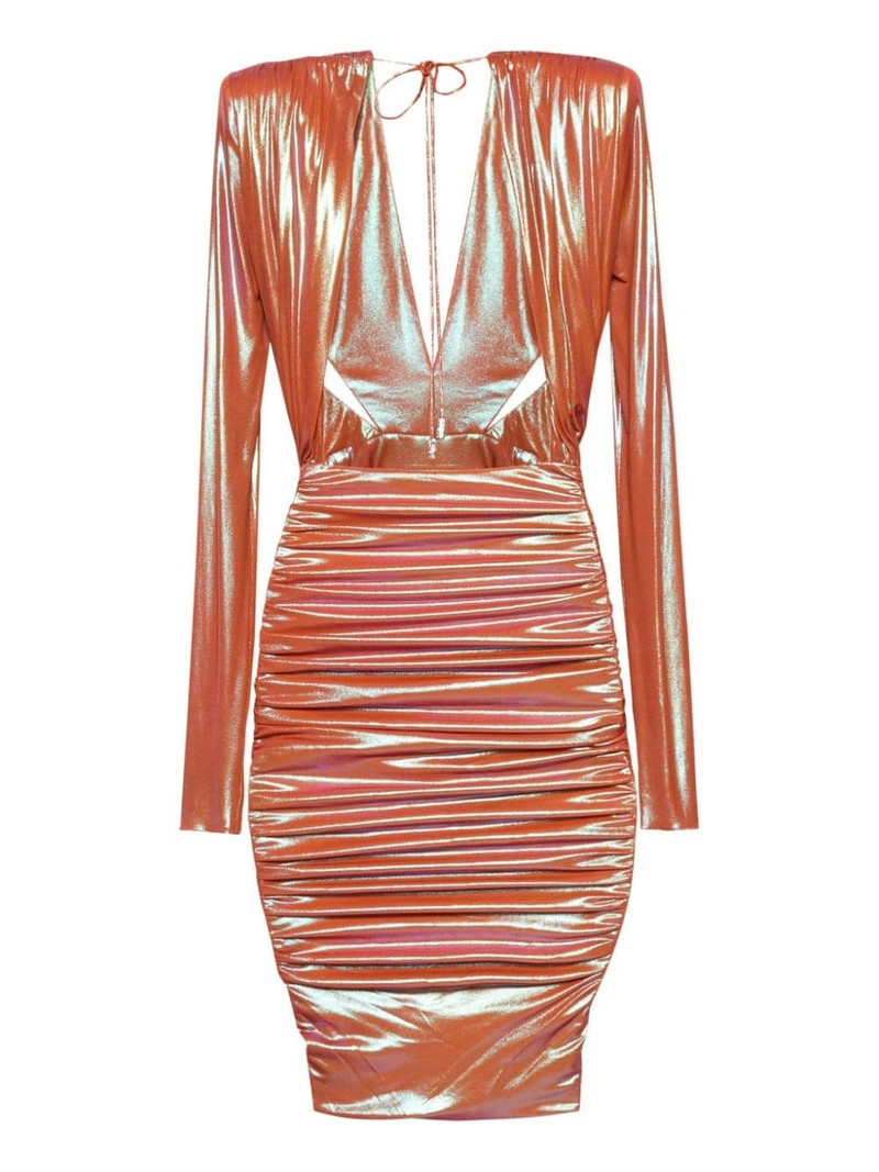ALEXANDRE VAUTHIER draped-detail midi dress outlook