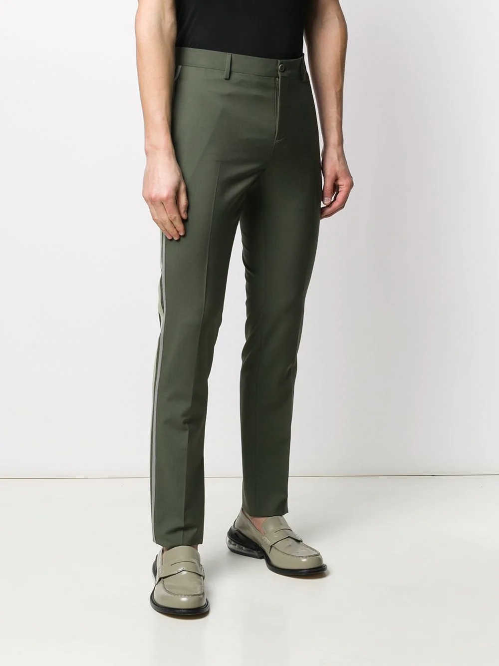 side stripe tailored trousers - 3