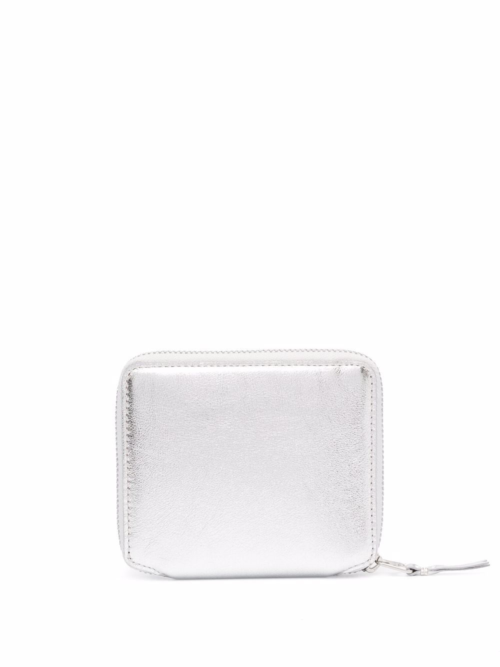 metallic-effect zip-around leather wallet - 2