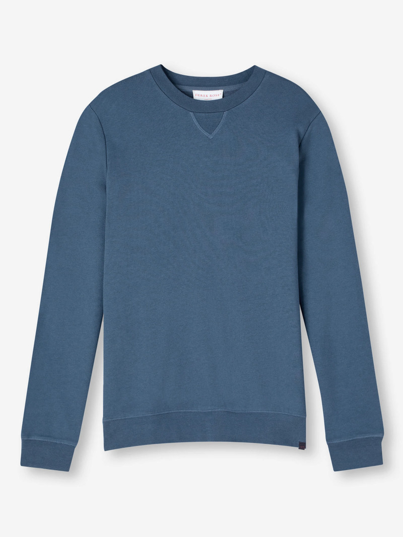남자의 스웨터 Quinn 면 Modal Denim - 1
