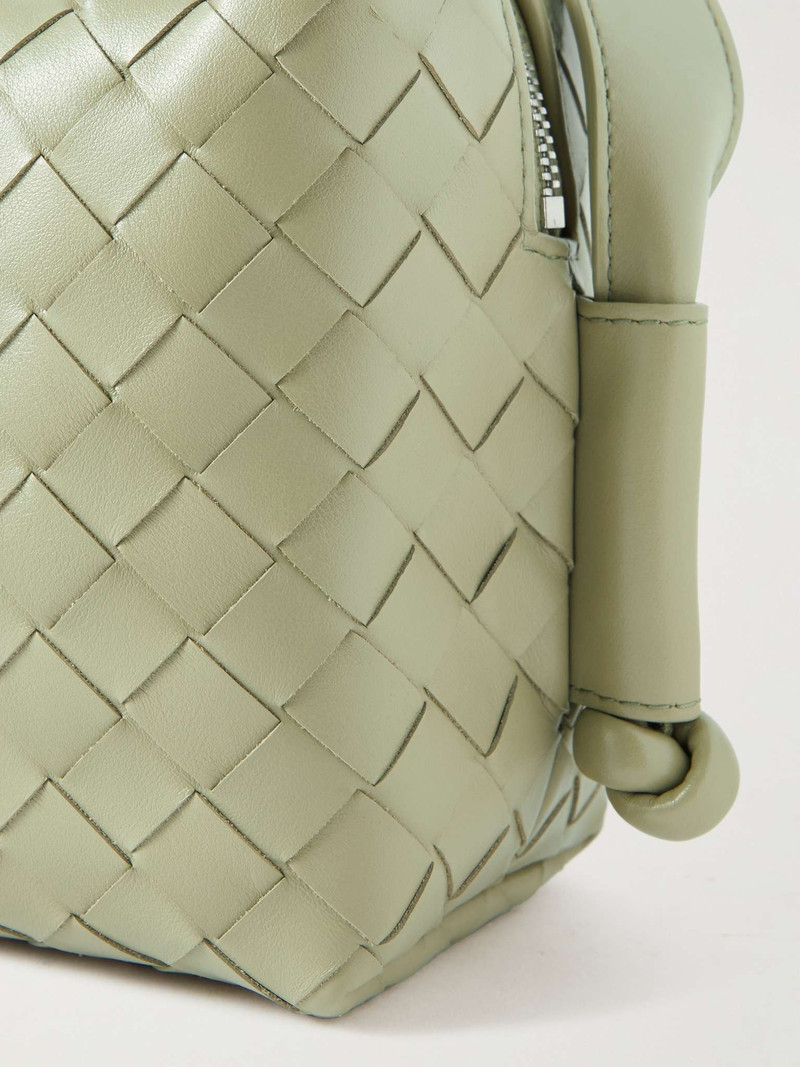 Intrecciato Leather Messenger Bag 5