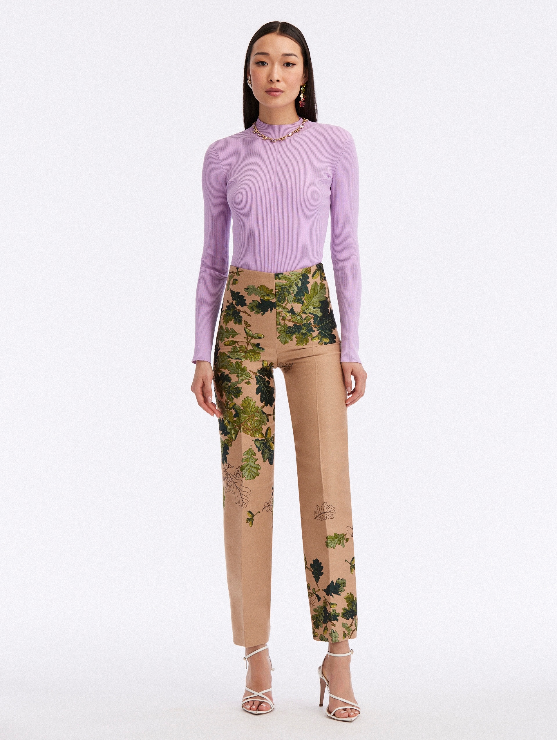 ACORN JACQUARD PANTS - 1