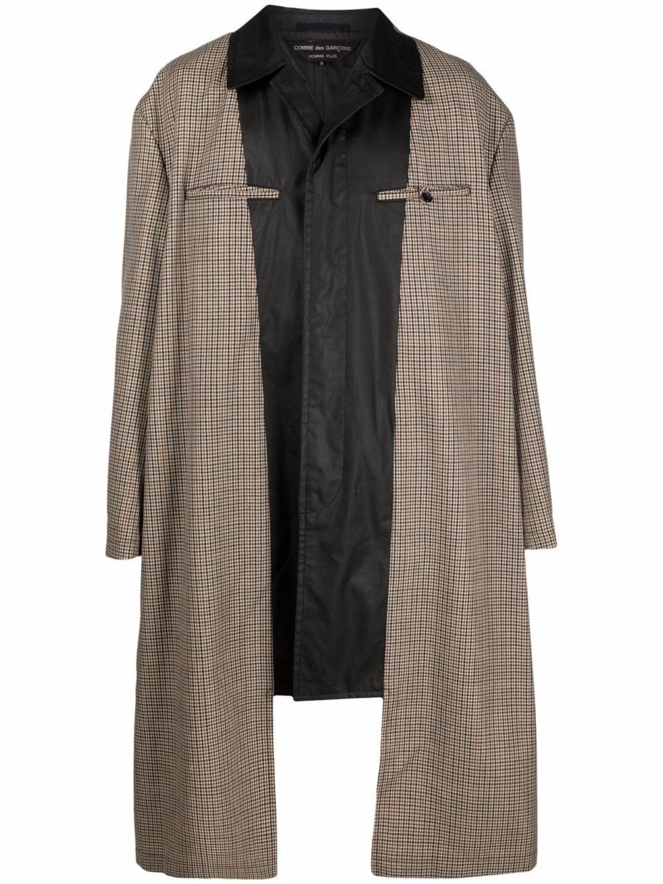 cotton twill deconstructed coat - 1