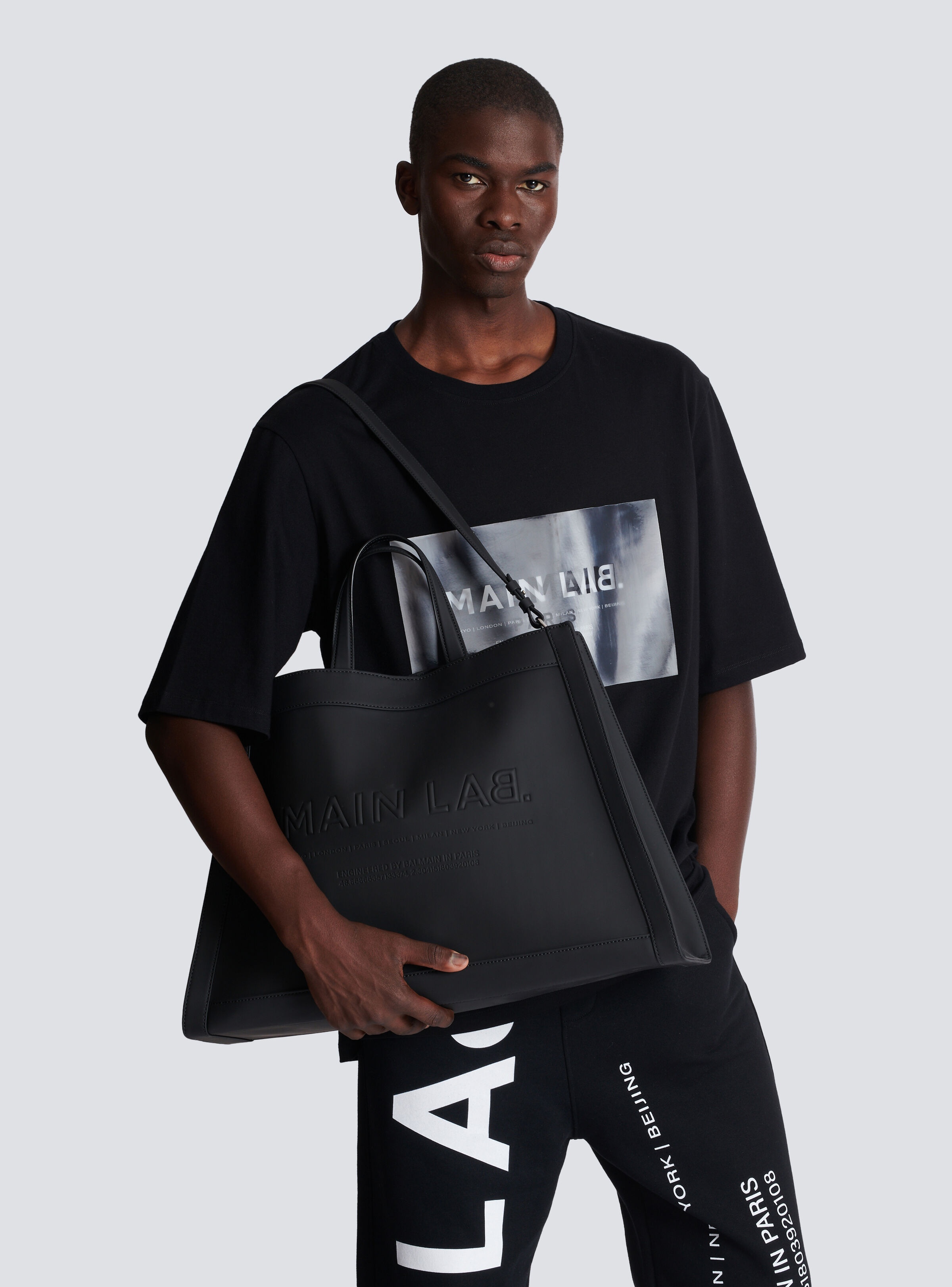 By Olivier rubber-effect leather tote bag - 8