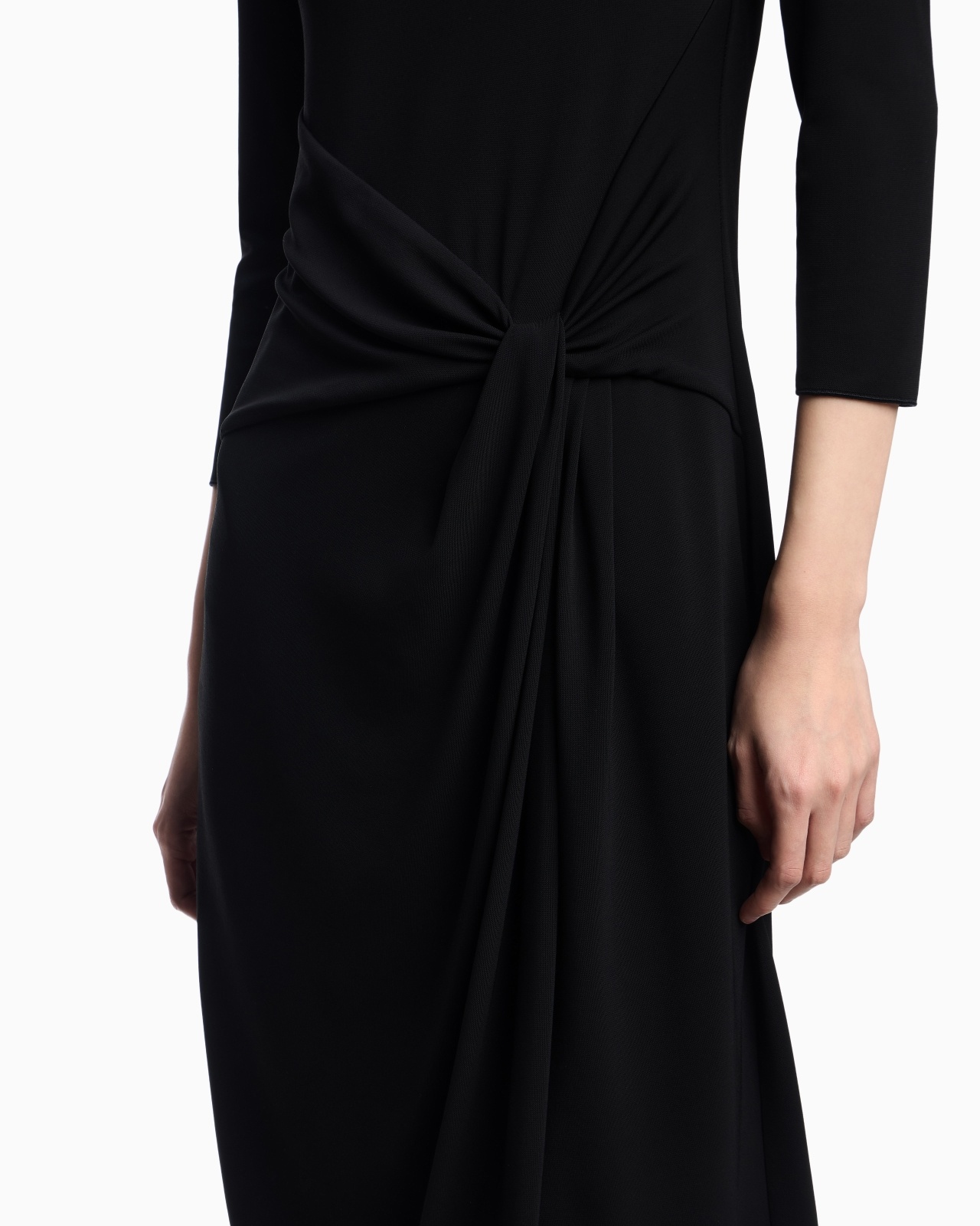 INTERLOCK JERSEY TORCHON DRESS - 4
