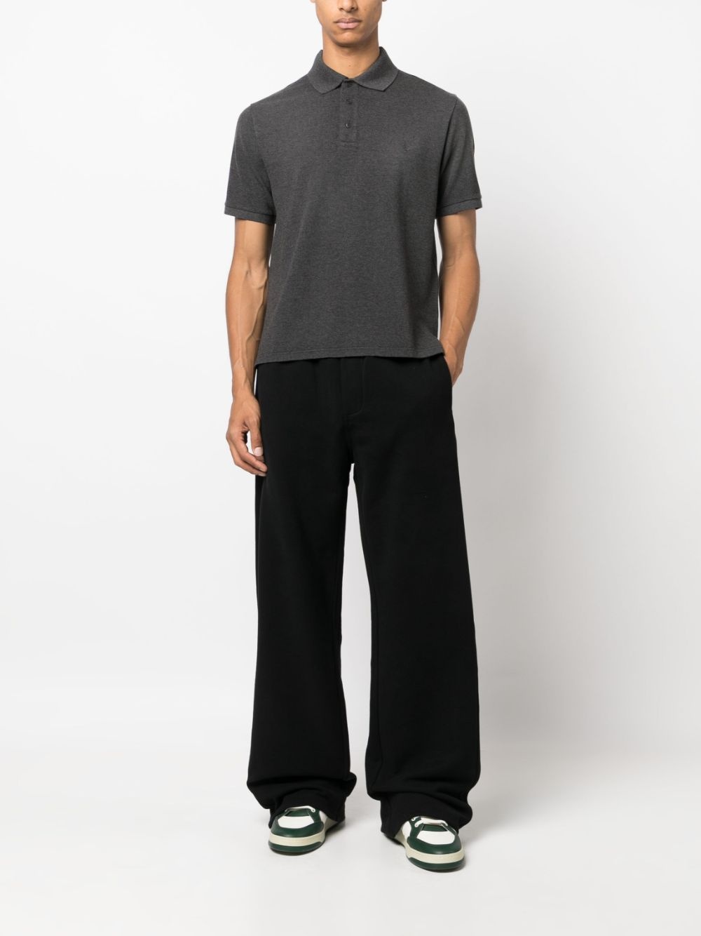 embroidered-logo polo shirt - 2