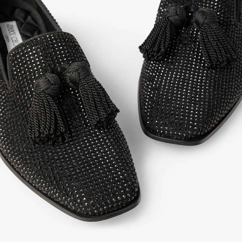 Foxley/m
Black Suede Slippers with Crystals 3