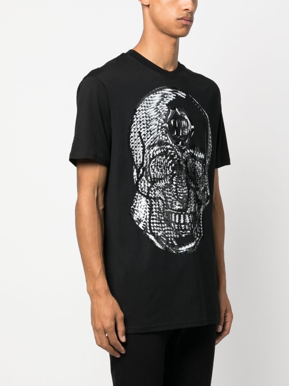 skull-print round-neck T-shirt - 3