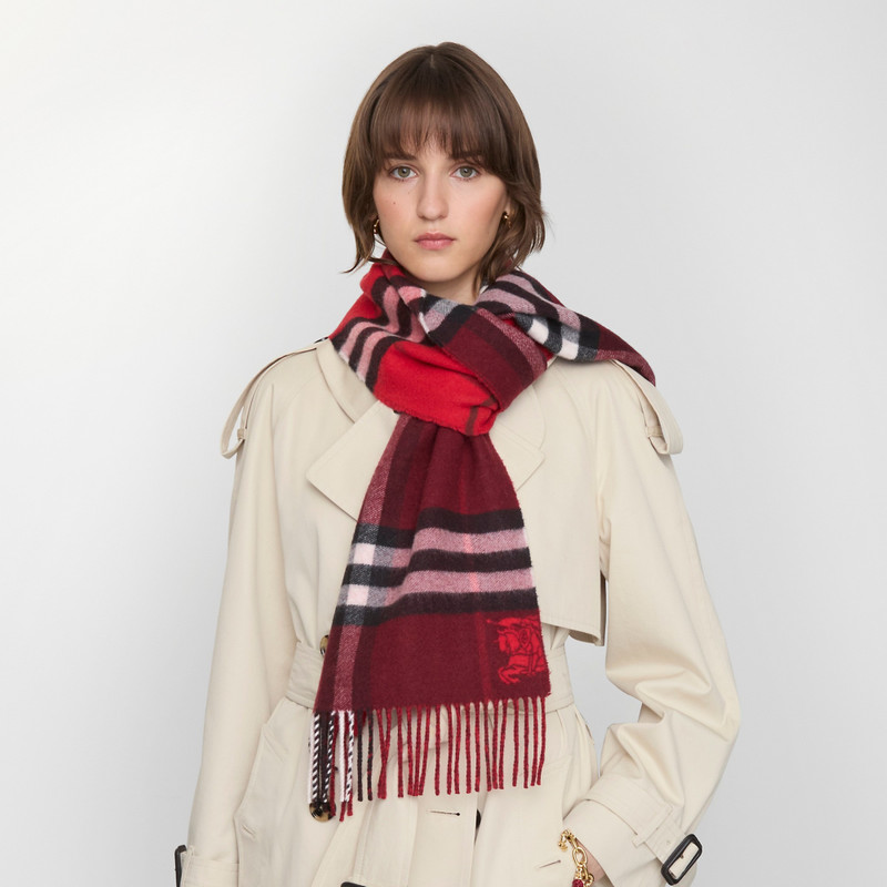 Burberry Contrast Check Cashmere Scarf outlook