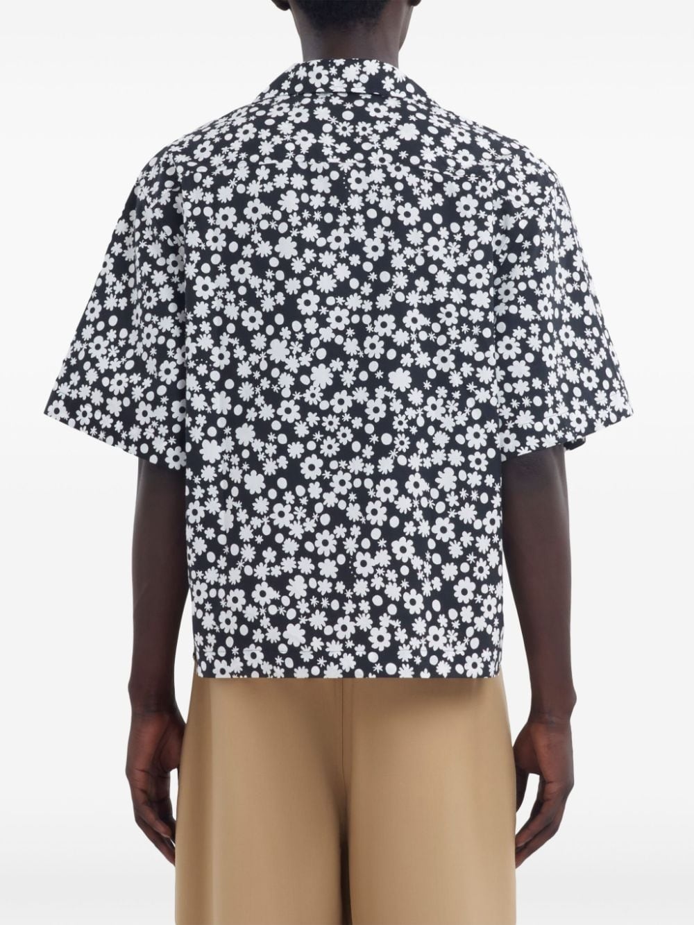 all-over floral print shirt - 4