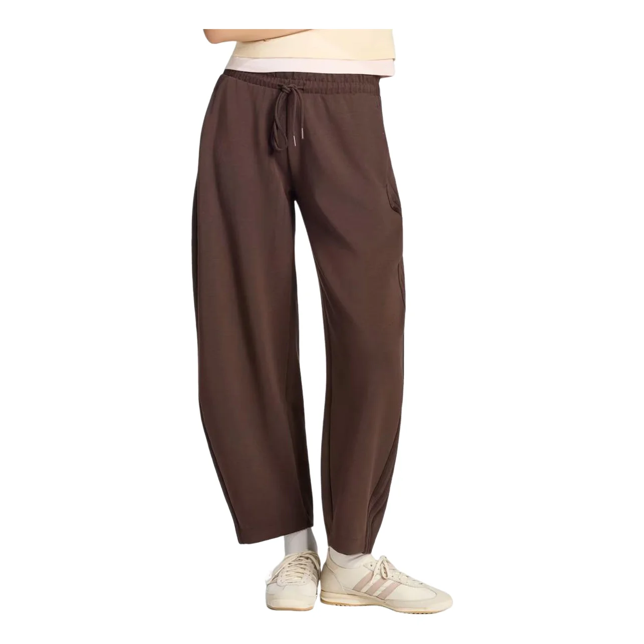 (WMNS) adidas Barrel Leg Pants Asia Sizing 'Aurora Coffee' KY9266 - 1