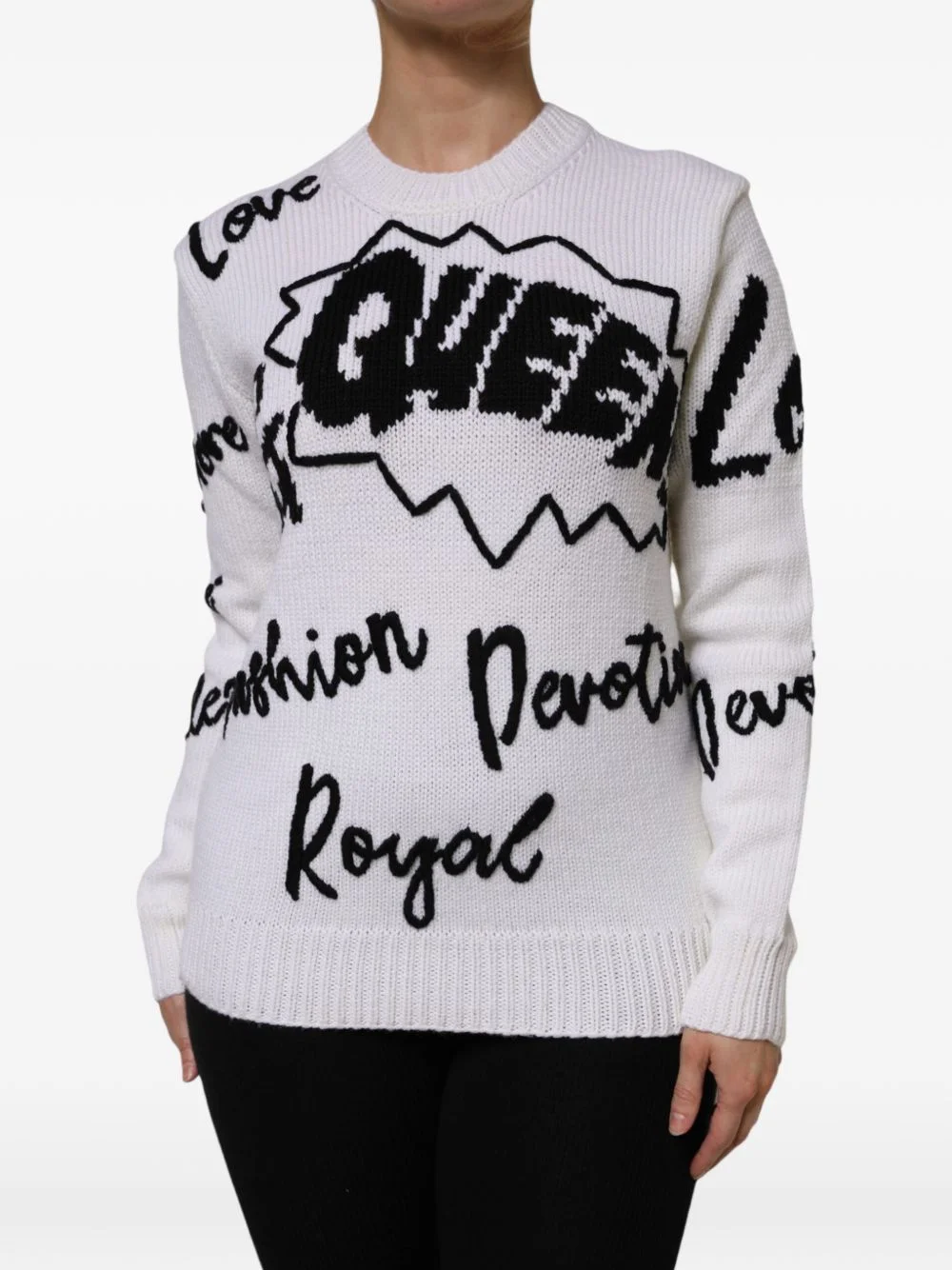 intarsia-knit long-sleeve sweater - 1