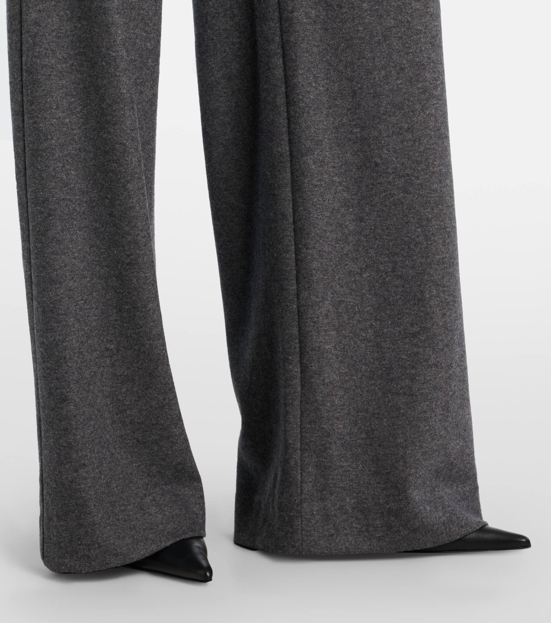 Mid-rise wide-leg pants - 5