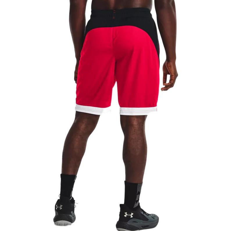 Under Armour Baseline 10 inch Shorts 'Red Black' 1370220-600 - 4