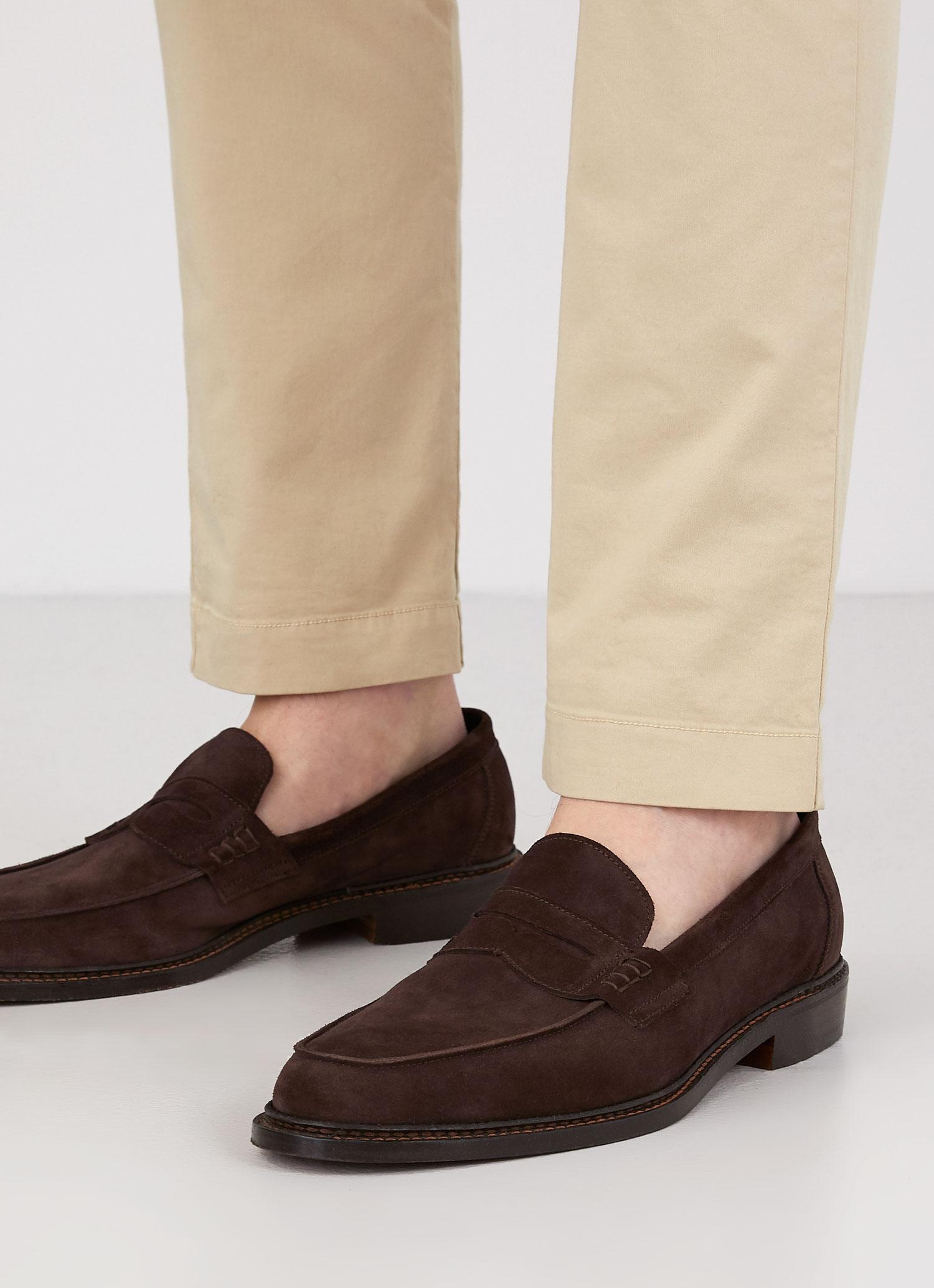 Sunspel and Trickers Suede Loafer - 3