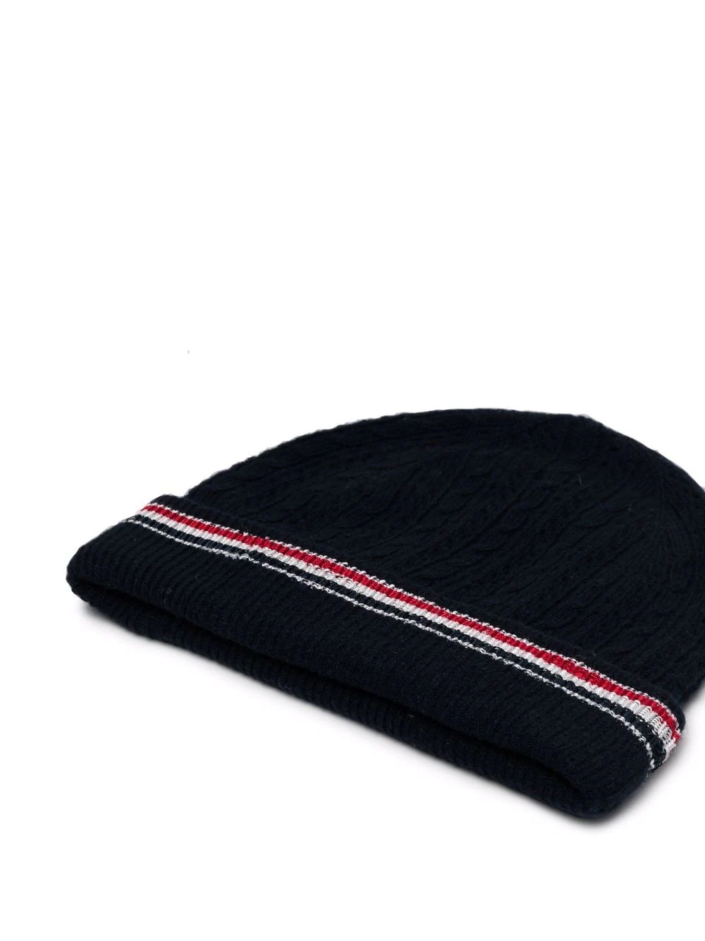 intarsia stripe knit beanie - 2