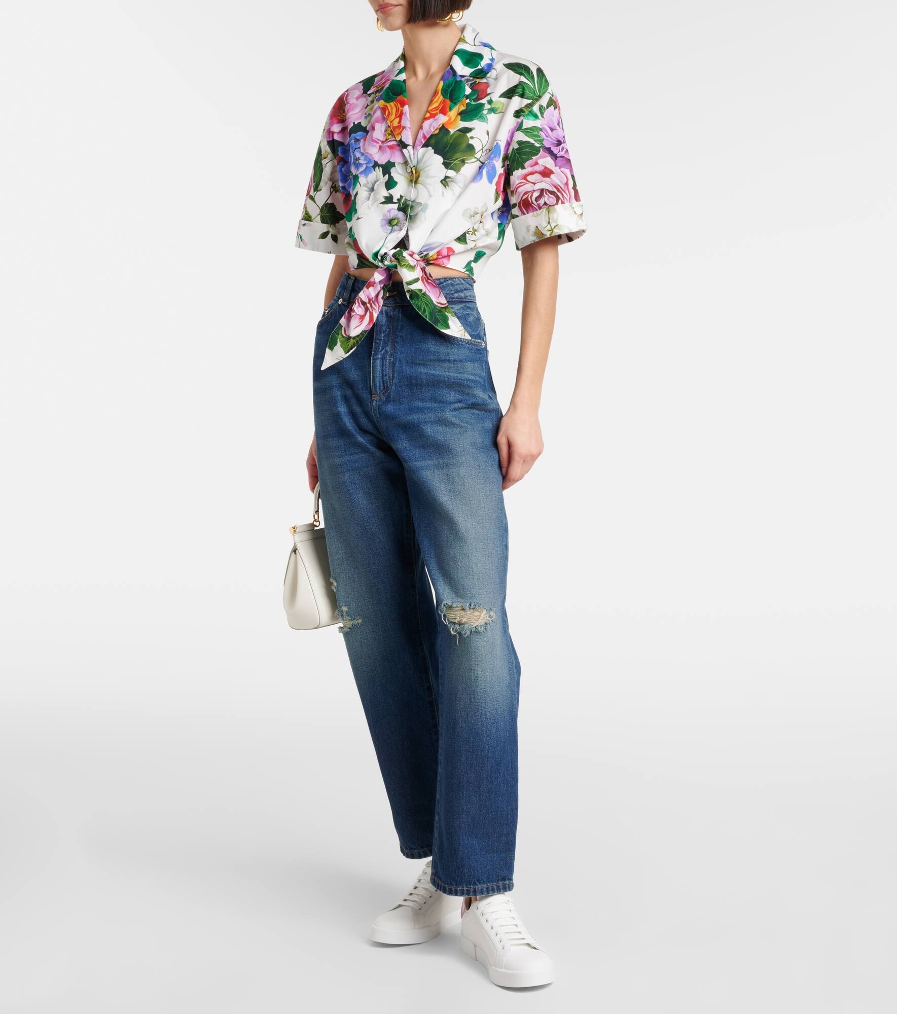 Portofino embellished leather sneakers - 3