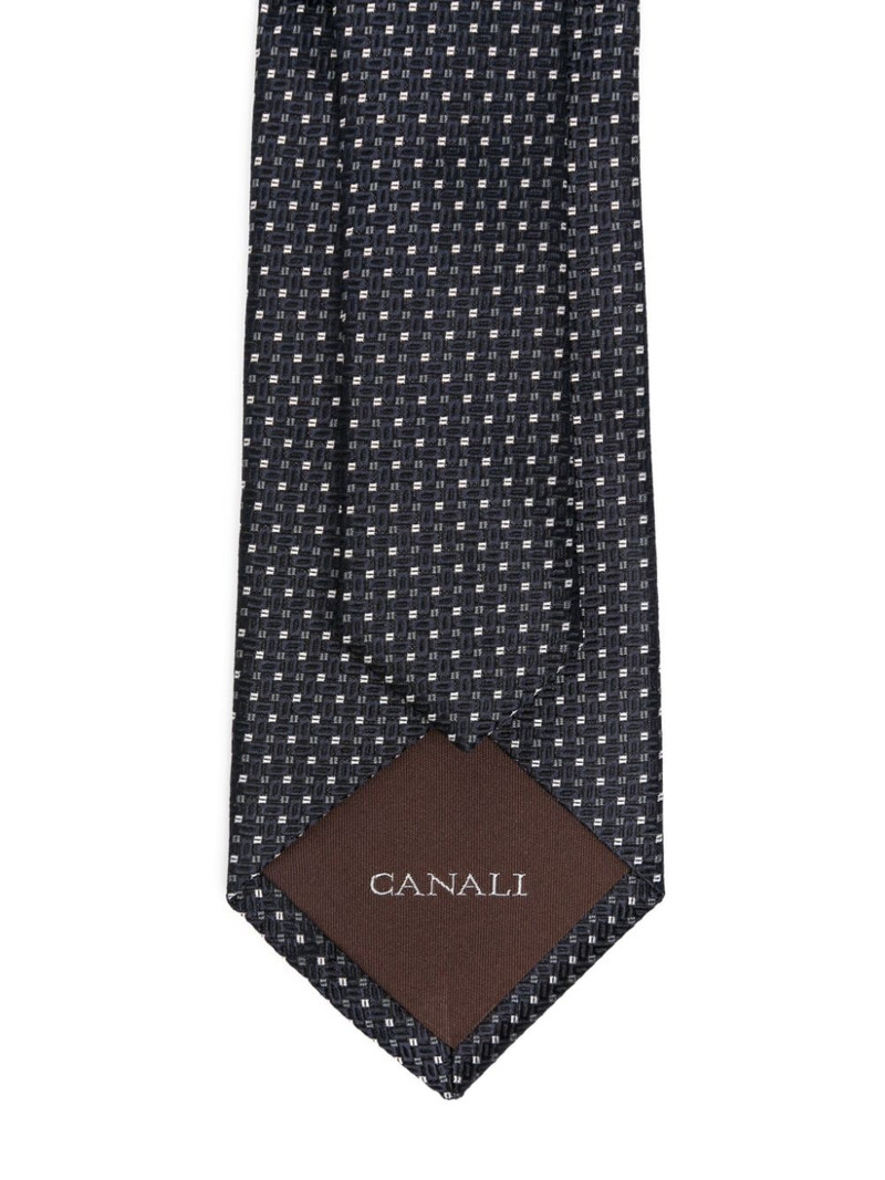 Canali geometric-patterned tie outlook