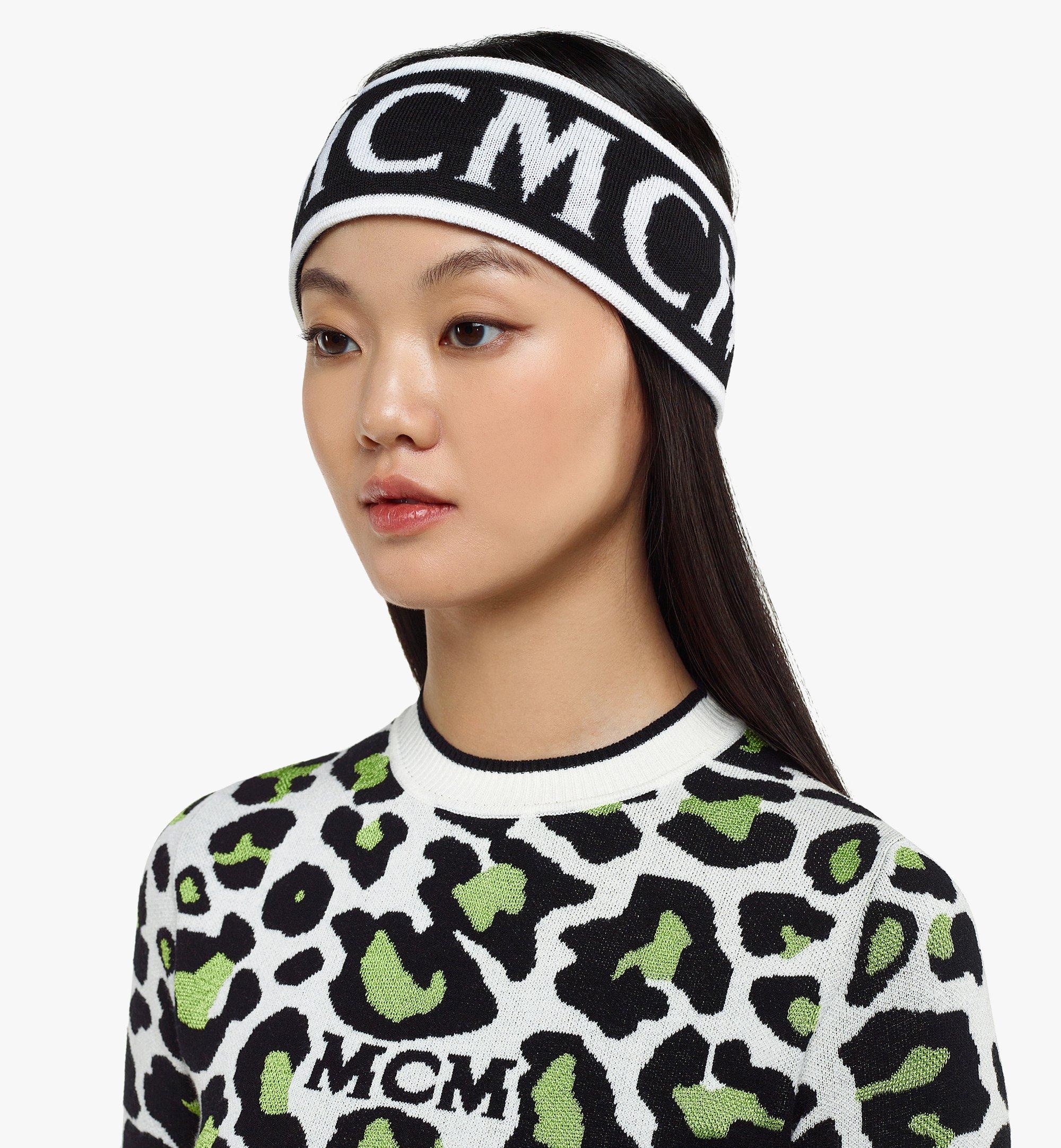 MCM Monogram Jacquard Wool Headband - 6
