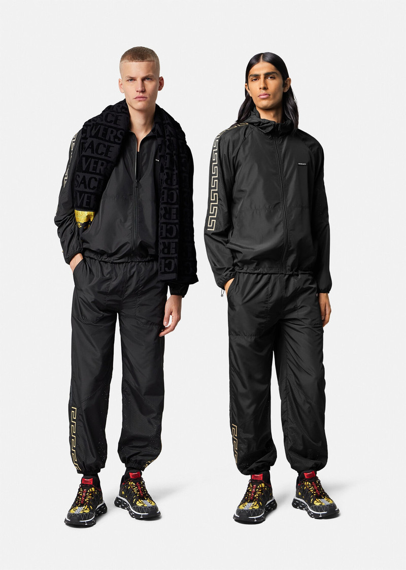 VERSACE Greca Nylon Gym Track Pants outlook