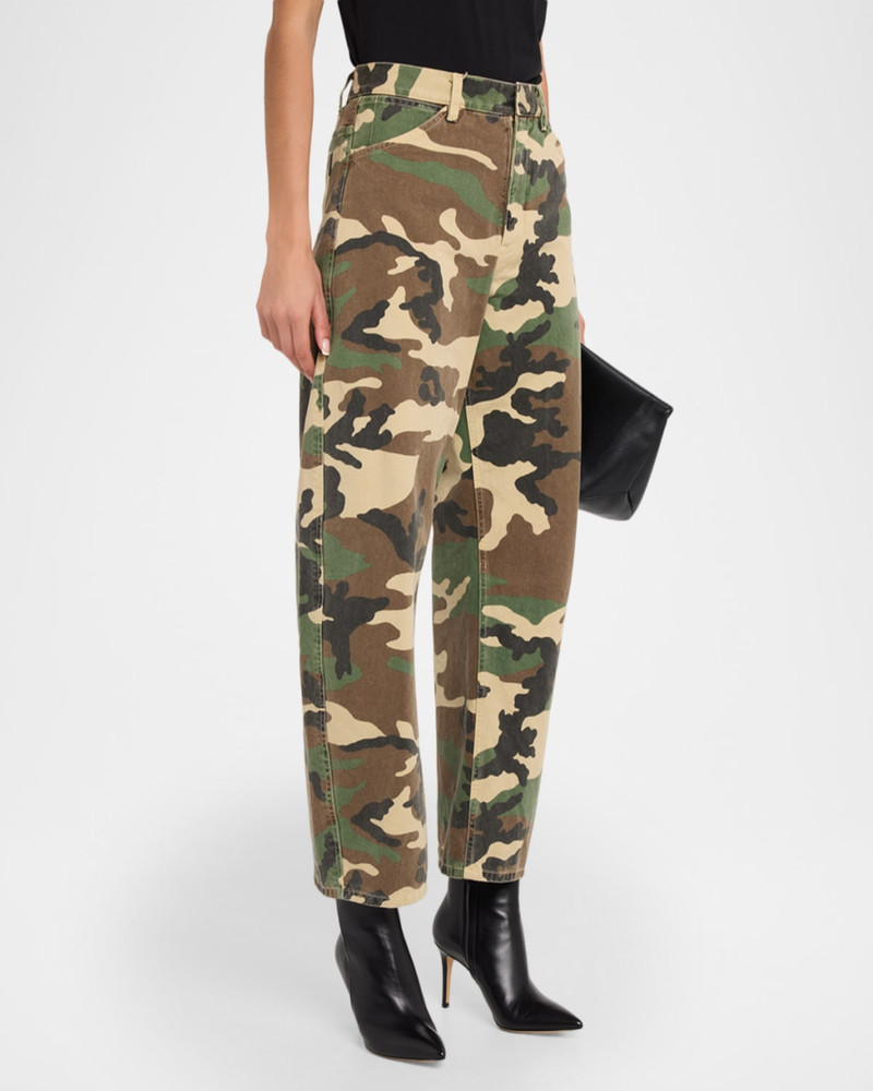 Tribeca Camo Barrel-Leg Pants 4