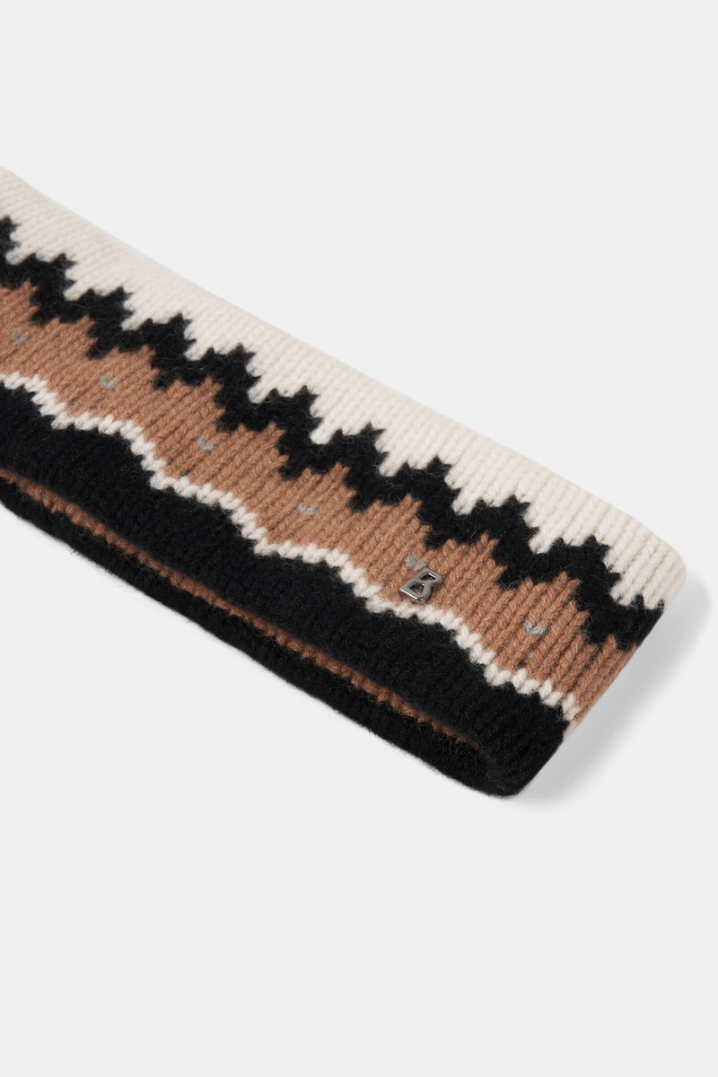 BOGNER Loca Cashmere headband in Brown/Black outlook