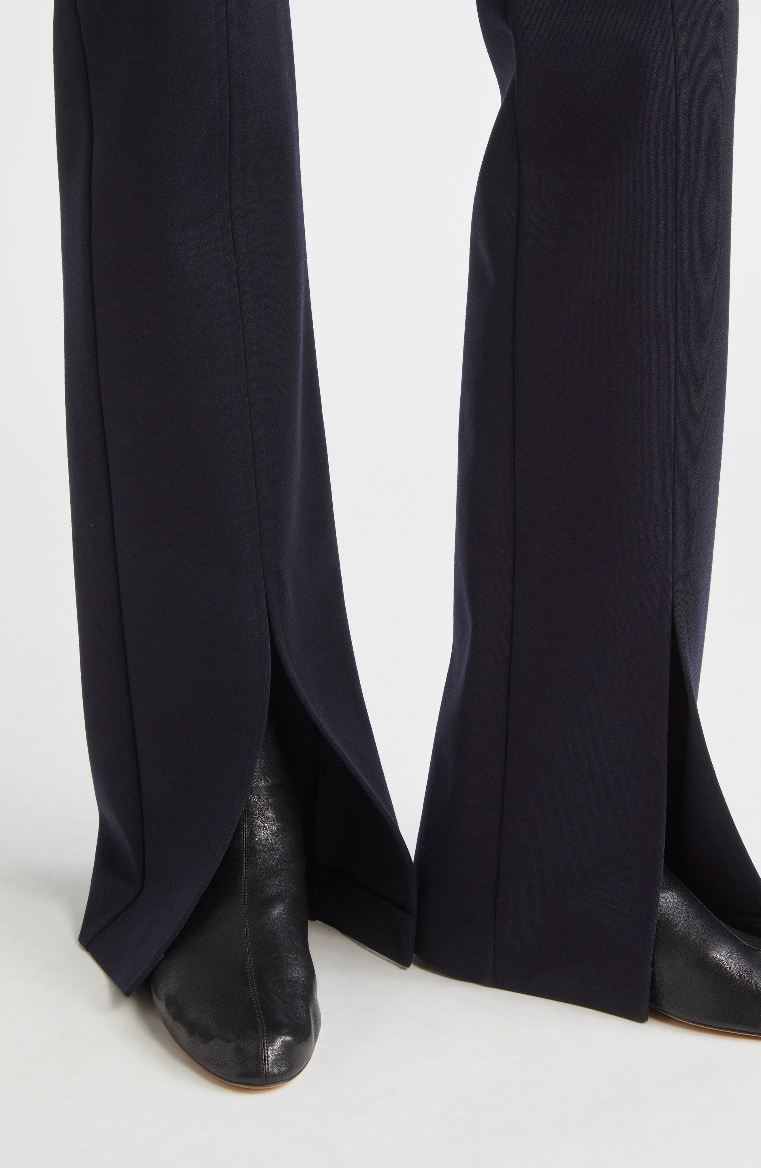 Max Mara Nebbia Stretch Virgin Wool & Cotton Jersey Pants in Ultramarine at Nordstrom - 5