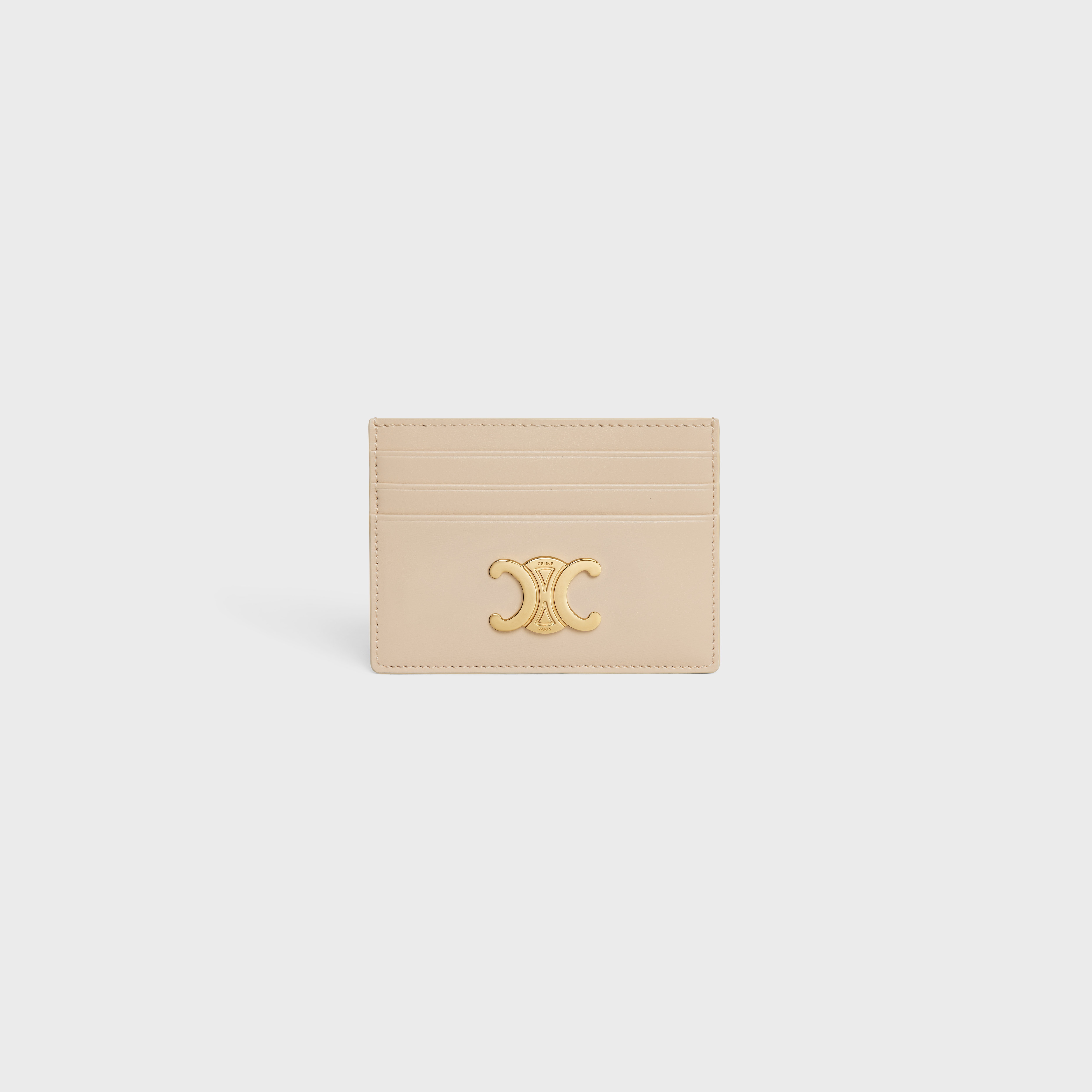 TRIOMPHE CARD HOLDER in Shiny calfskin - 1