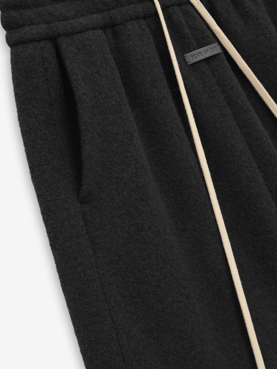 Boiled Wool Relaxed Shorts - 3