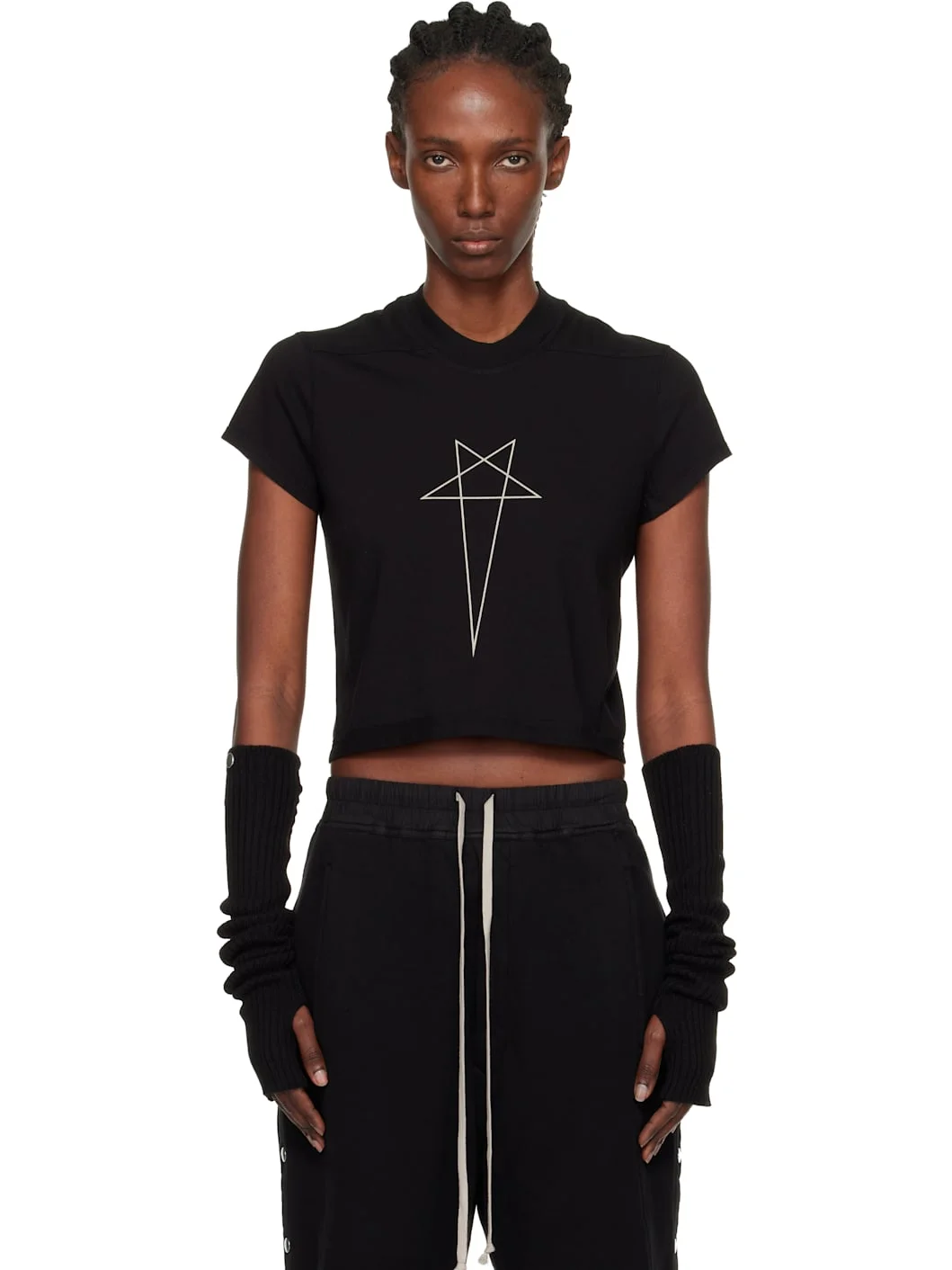 Black Concordians Cropped Small Level T-shirt - 1