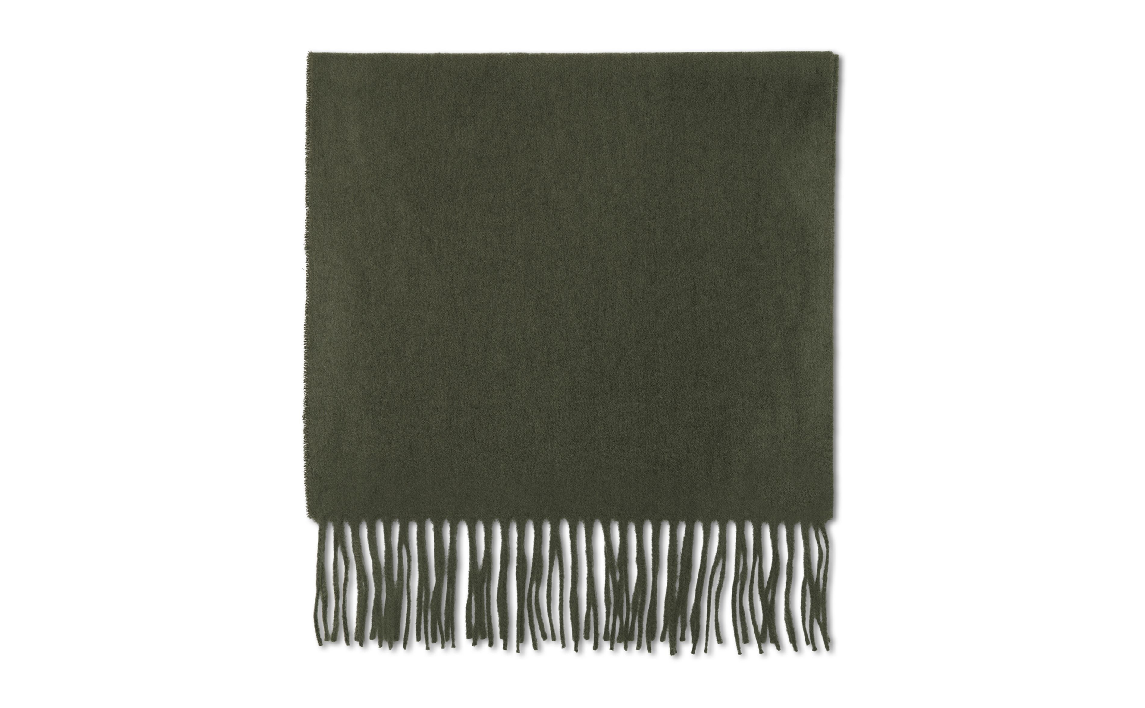 Khaki Cashmere Scarf - 1