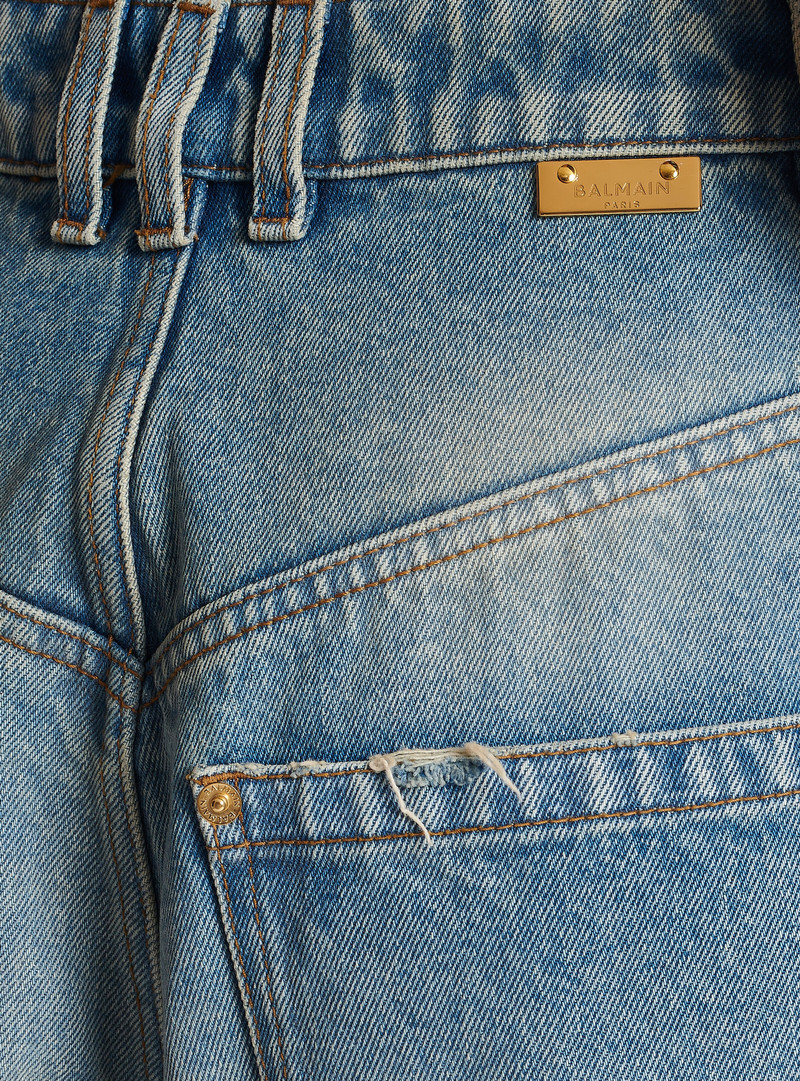 Faded baggy denim jeans 7