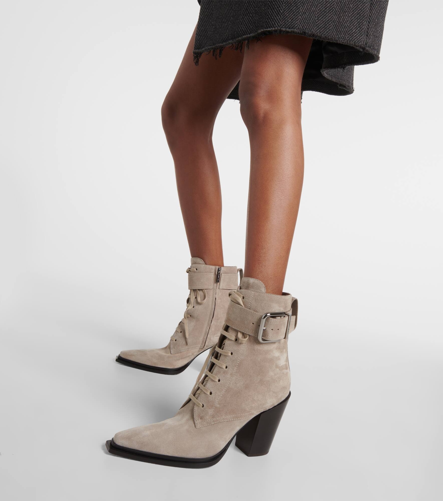 Myos 80 suede lace-up boots - 4