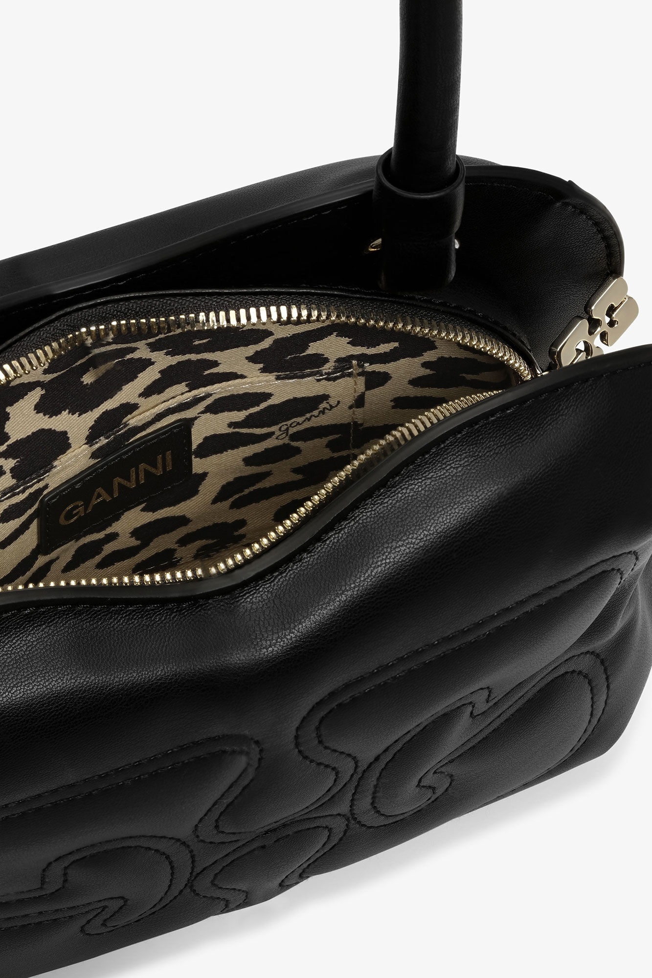 BLACK BUTTERFLY TOP HANDLE BAG - 3