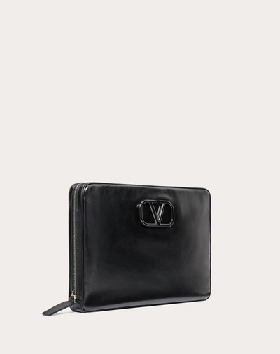 Valentino VLogo Signature Leather Clutch outlook