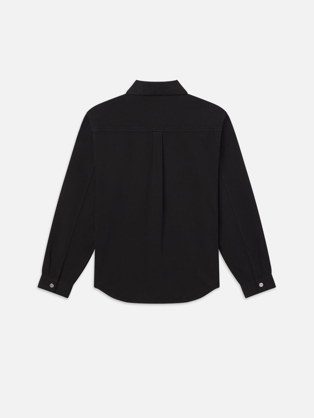 Textured Terry Overshirt in Black - 4