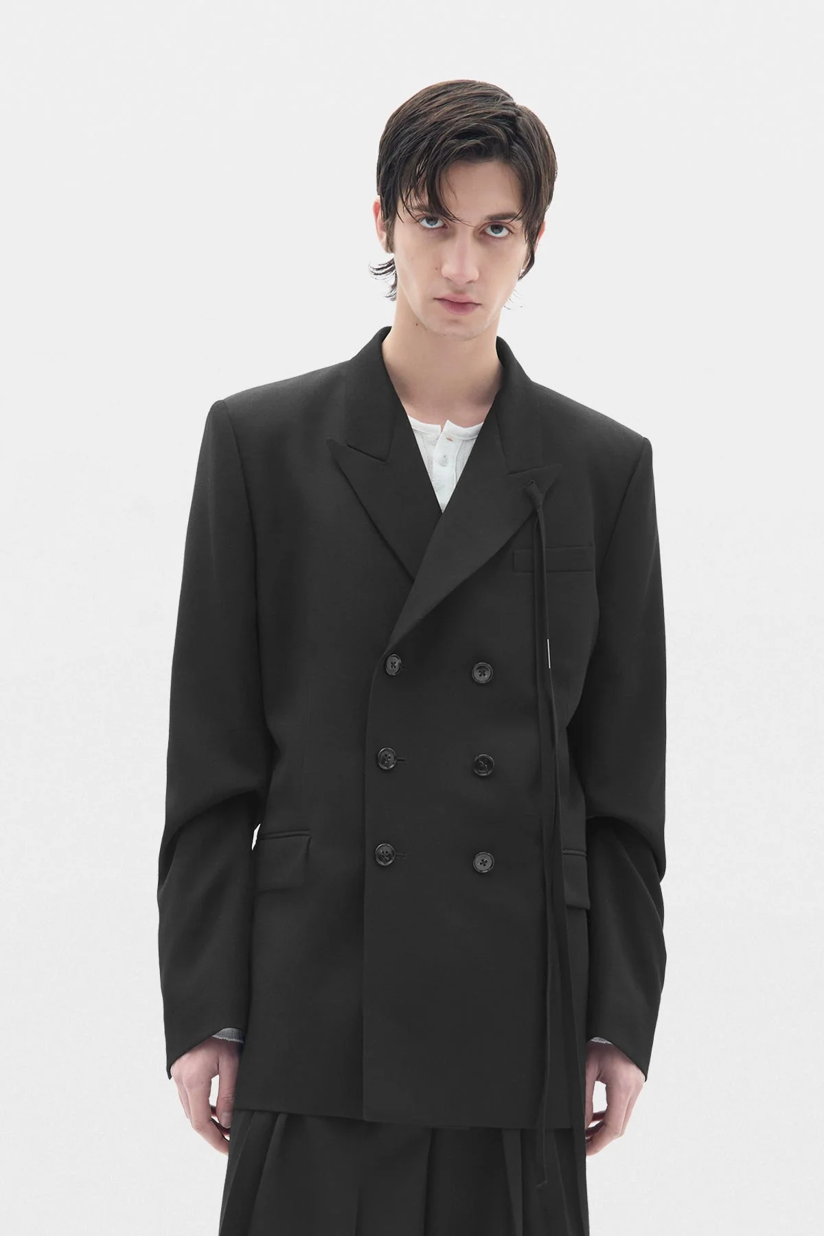Waldus Pick Lapel Double Breasted Tailored Jacket - 1