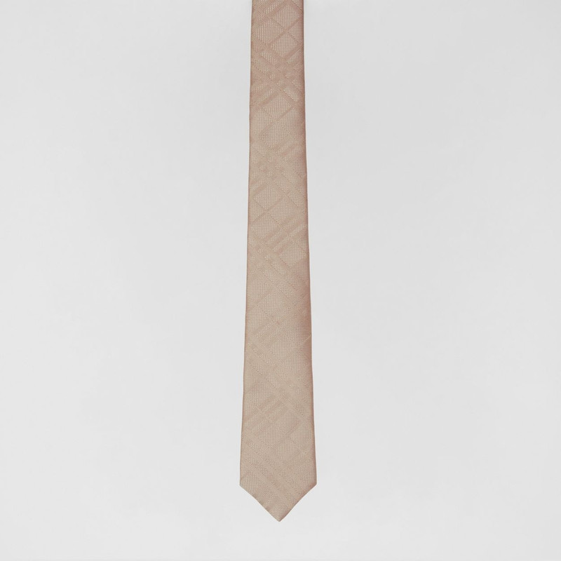 Classic Cut Check Silk Jacquard Tie 1