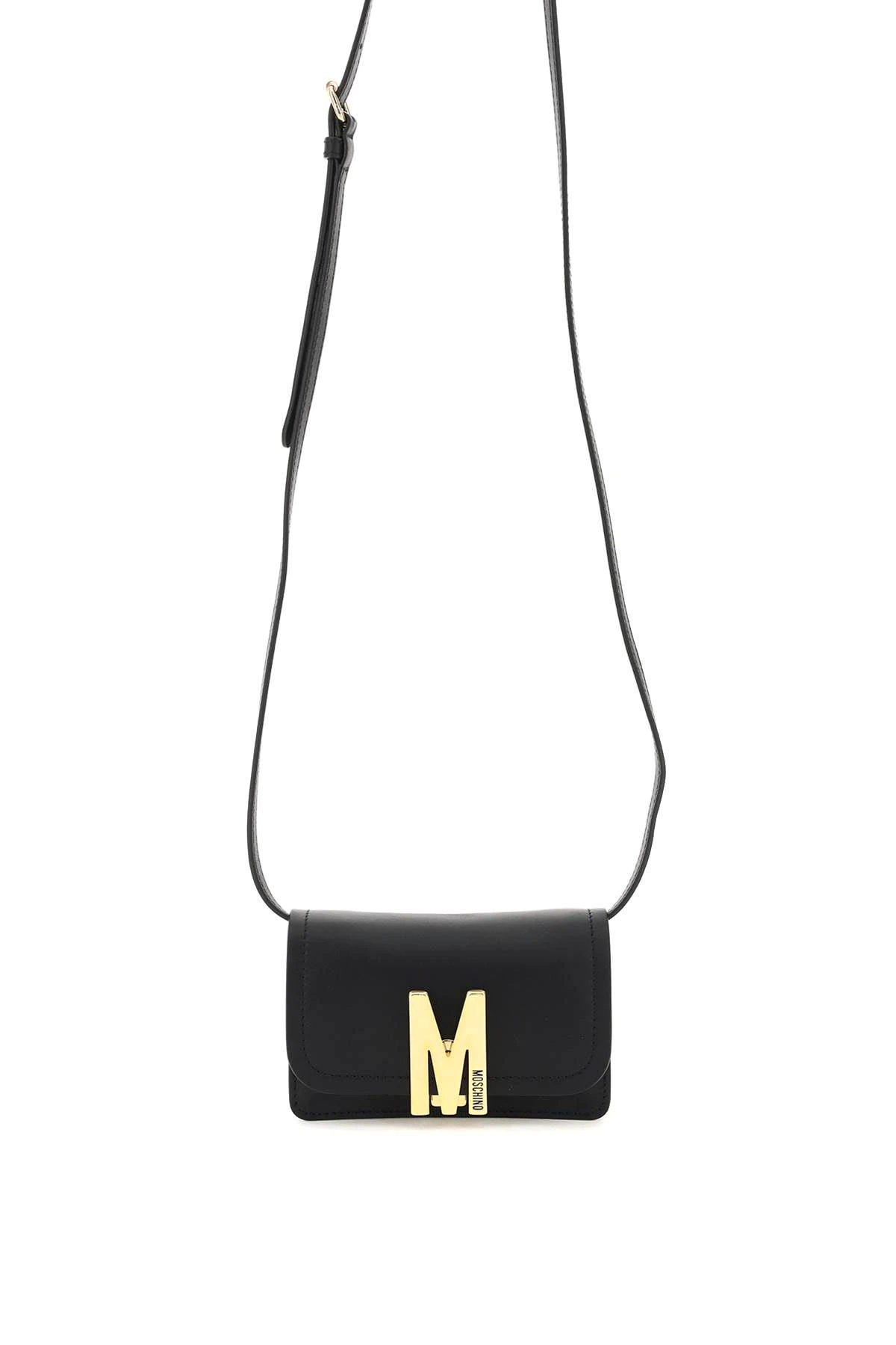 LEATHER 'M' MICRO BAG - 1