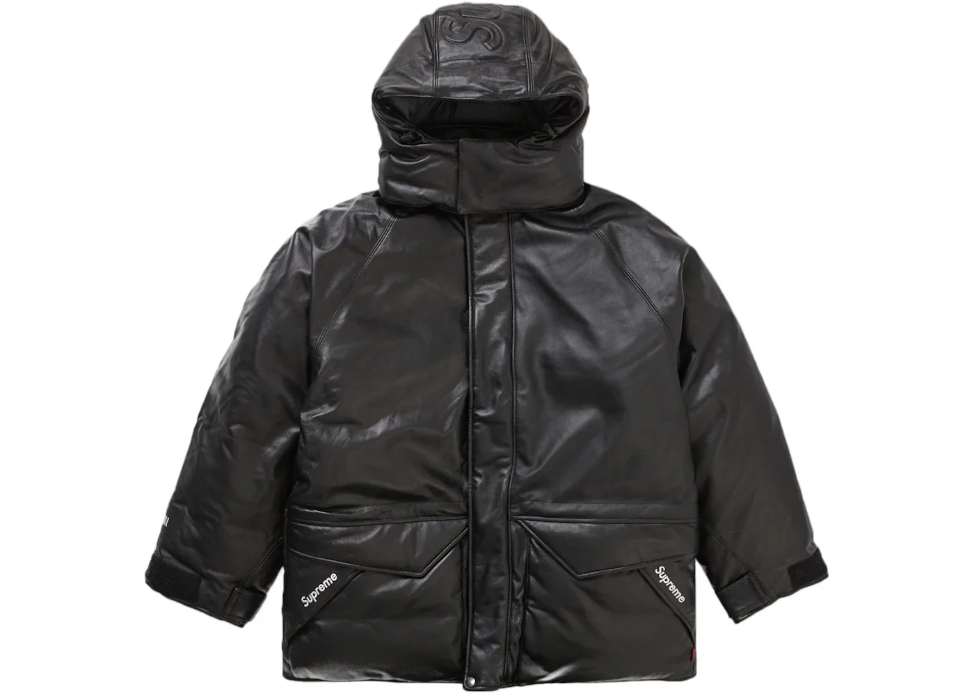 Supreme GORE-TEX Leather 700-Fill Down Parka Black - 1