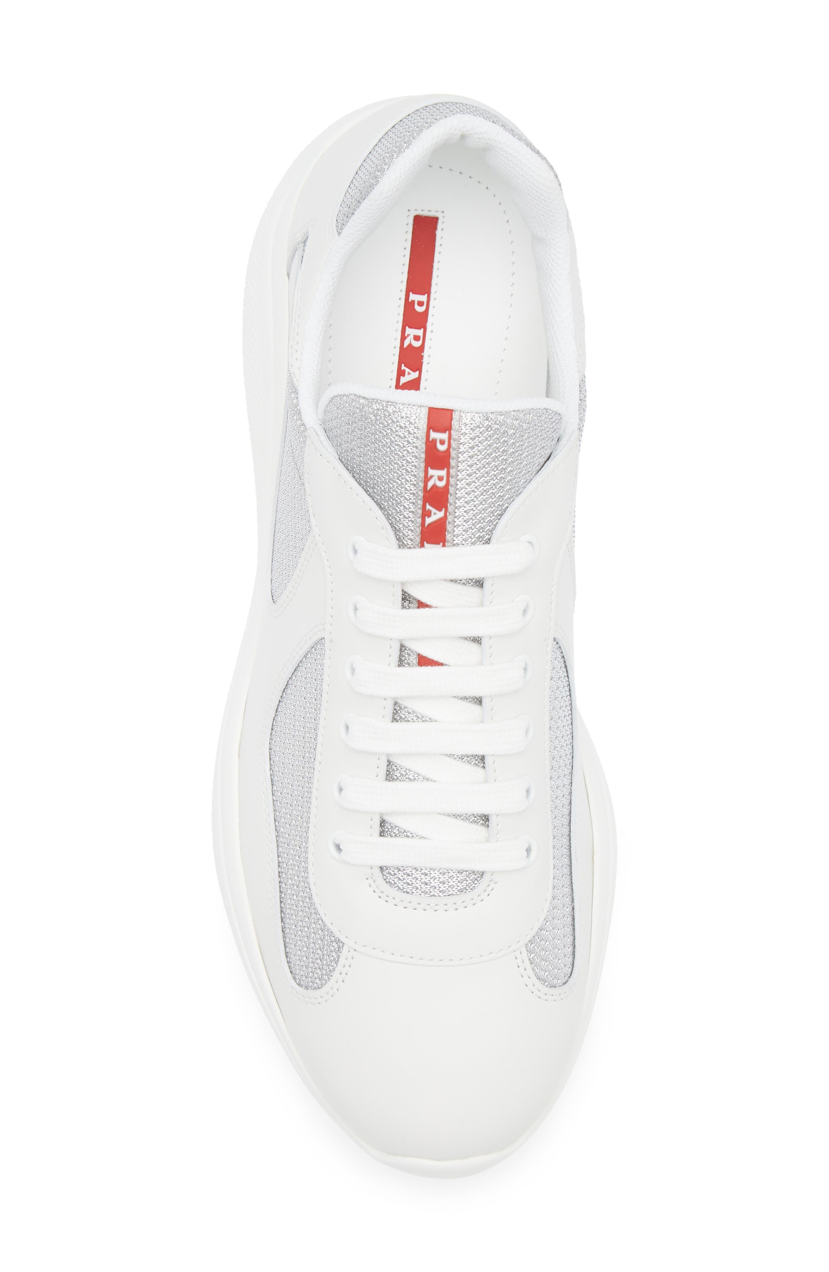 Prada America's Cup Soft Bike Low Top Sneaker in F0J36 - 5