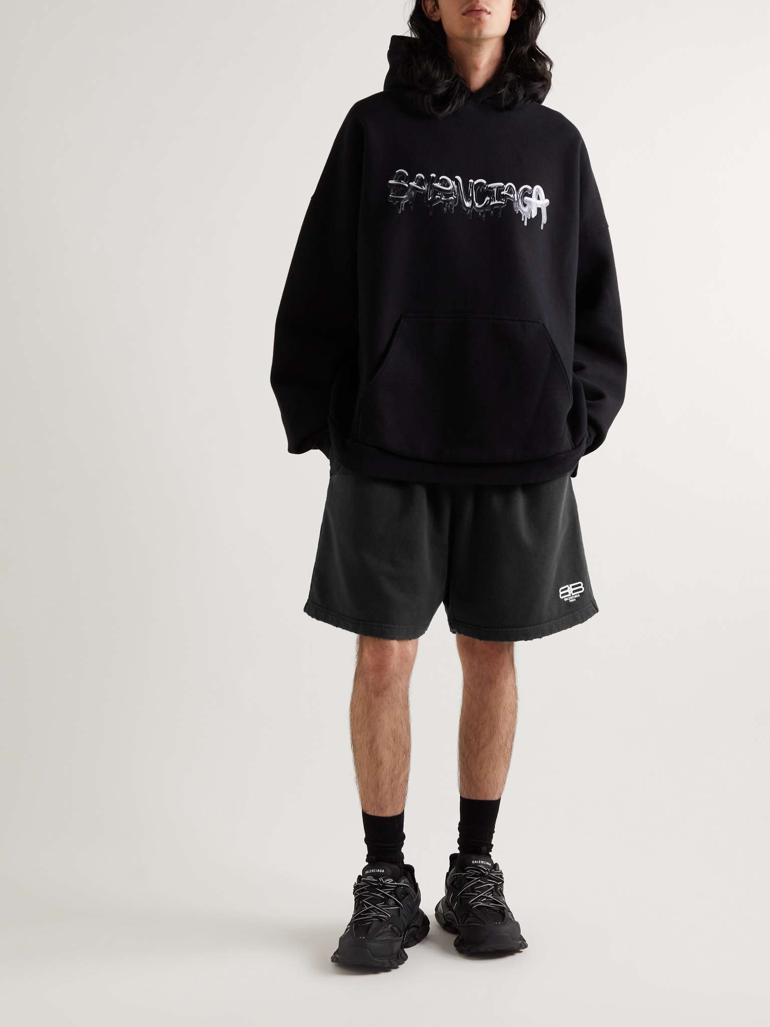 BALENCIAGA - Organic Cotton Oversized Hoodie