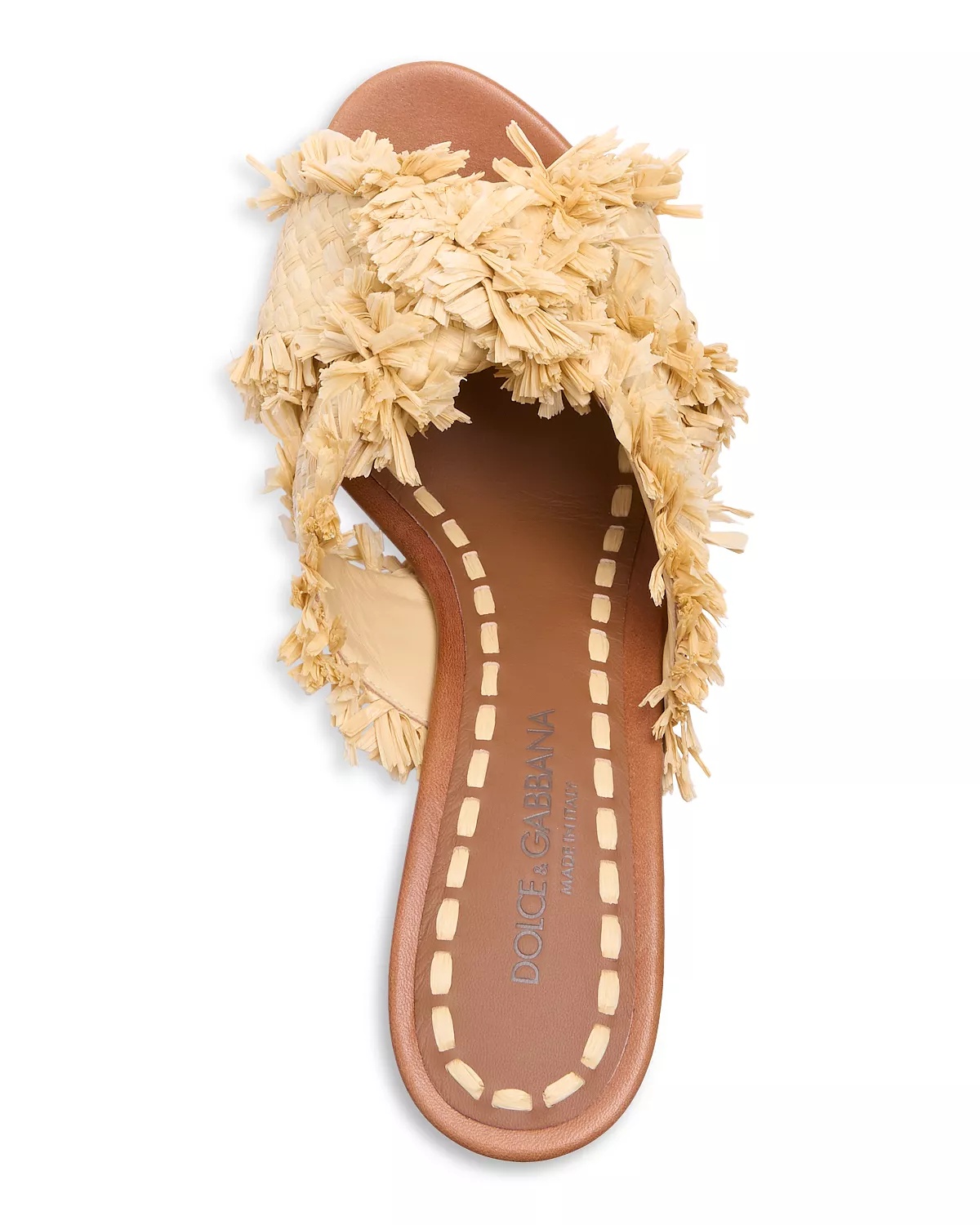 Women's Frayed Raffia Platform Wedge Sandals - 3